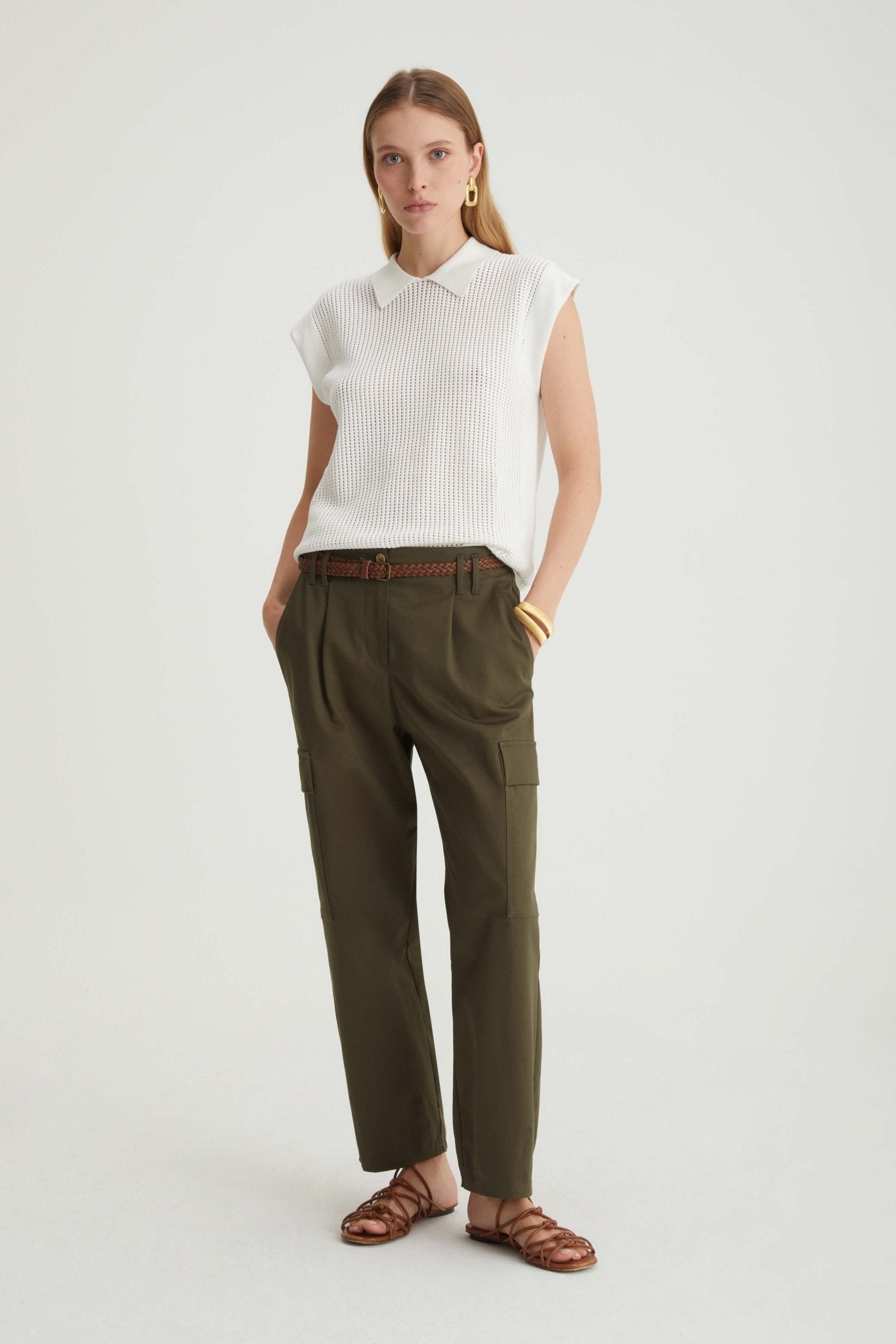 Pantalone dritto con tasche - Caractère