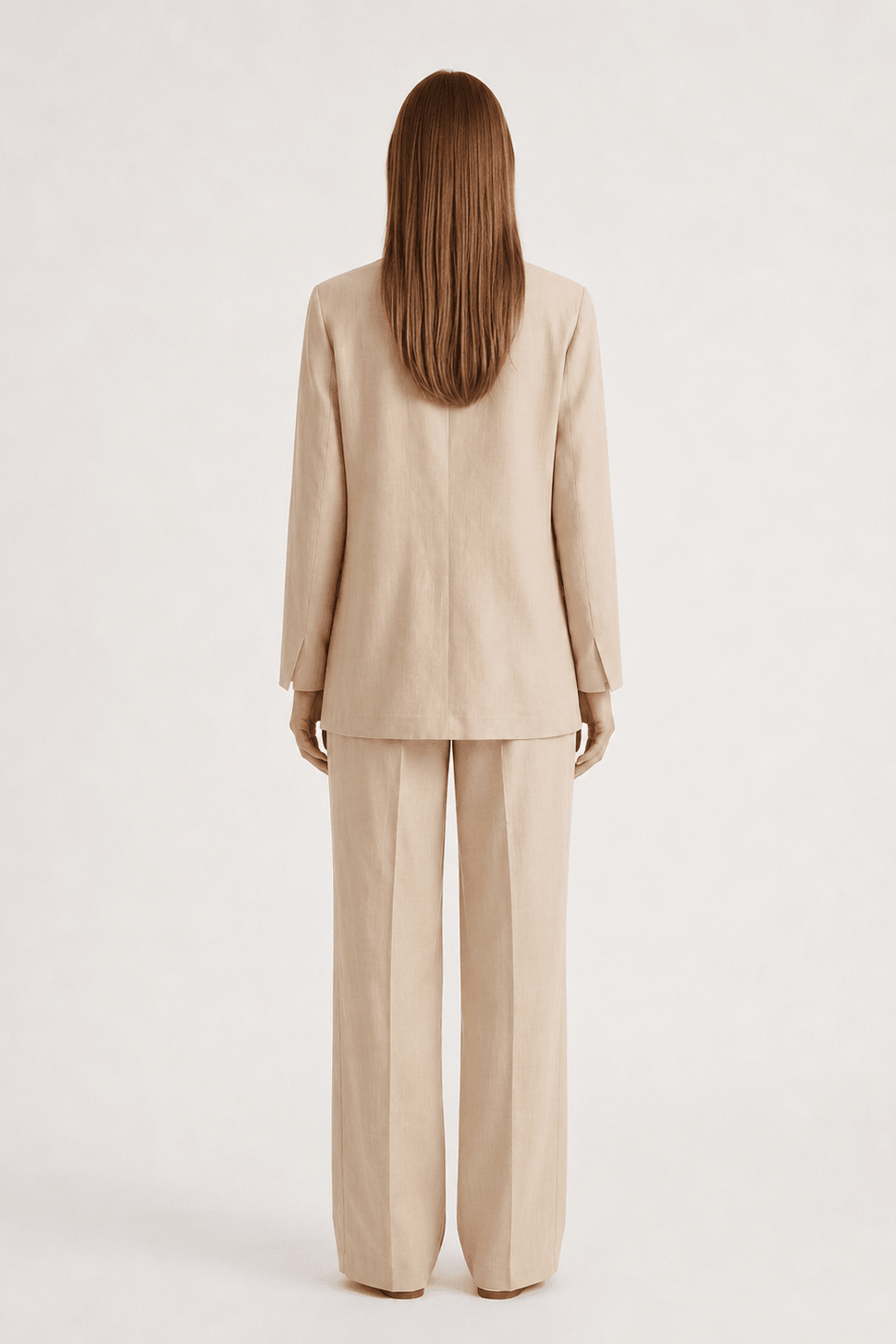 Pantalone Dritto in Viscosa di Lino - Caractère