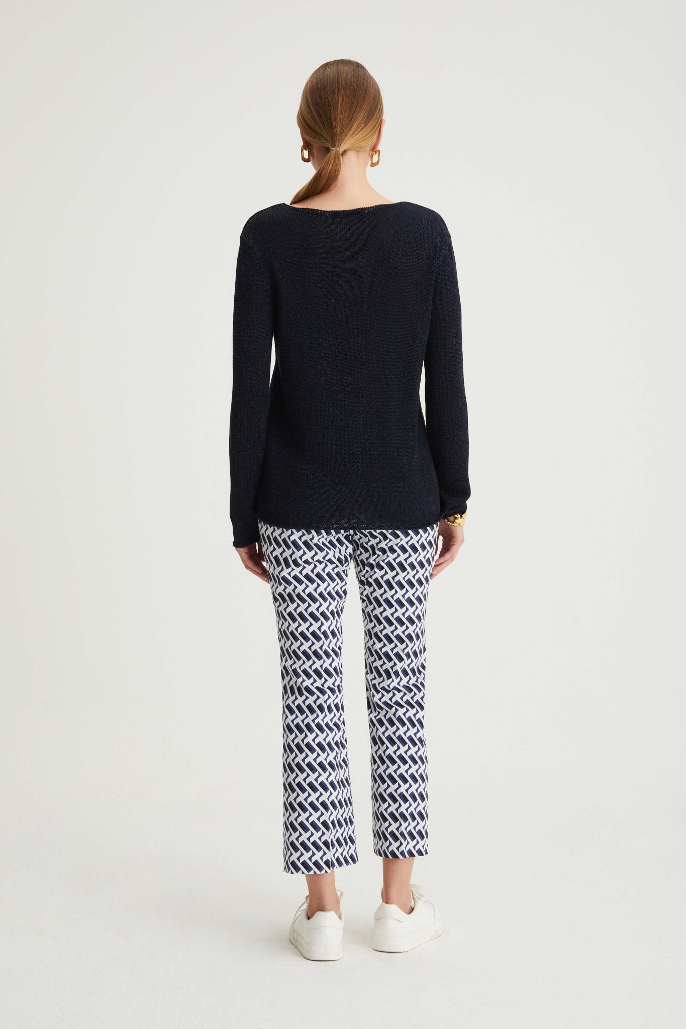 Pantalone in gabardina stampata - Caractère