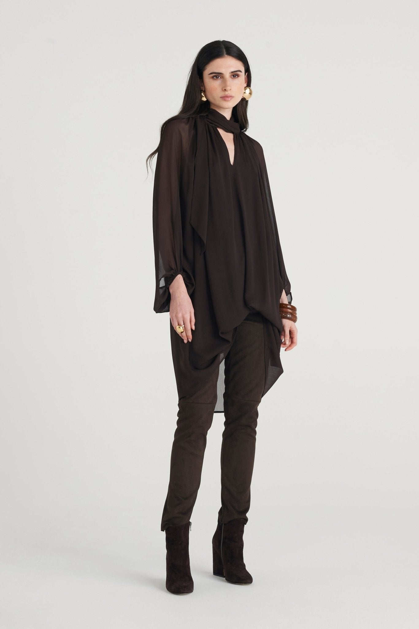 Pantalone in similsuede - Caractère