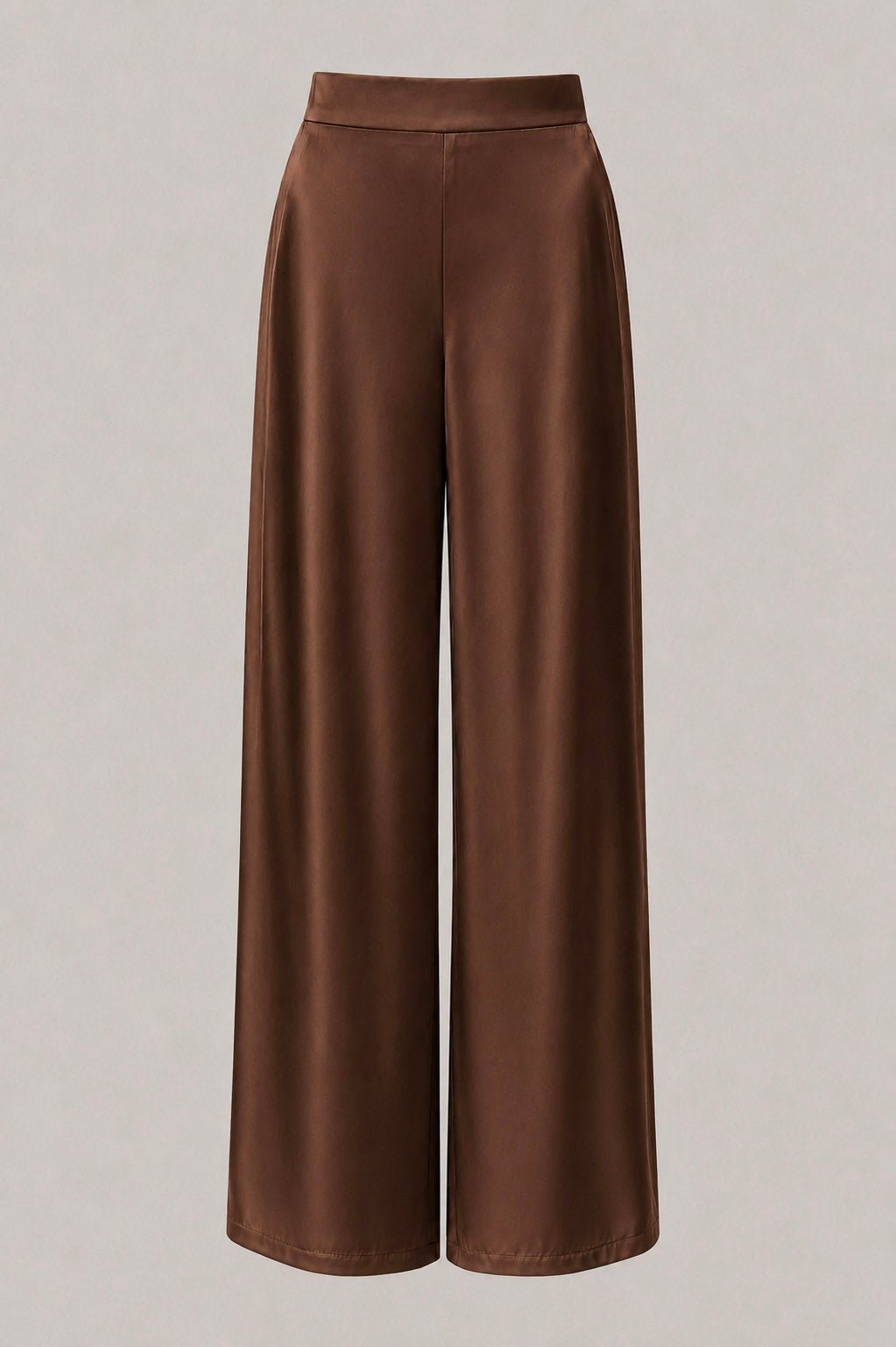 Pantalone Palazzo Donna a Vita Alta in Tessuto Stretch - Caractère
