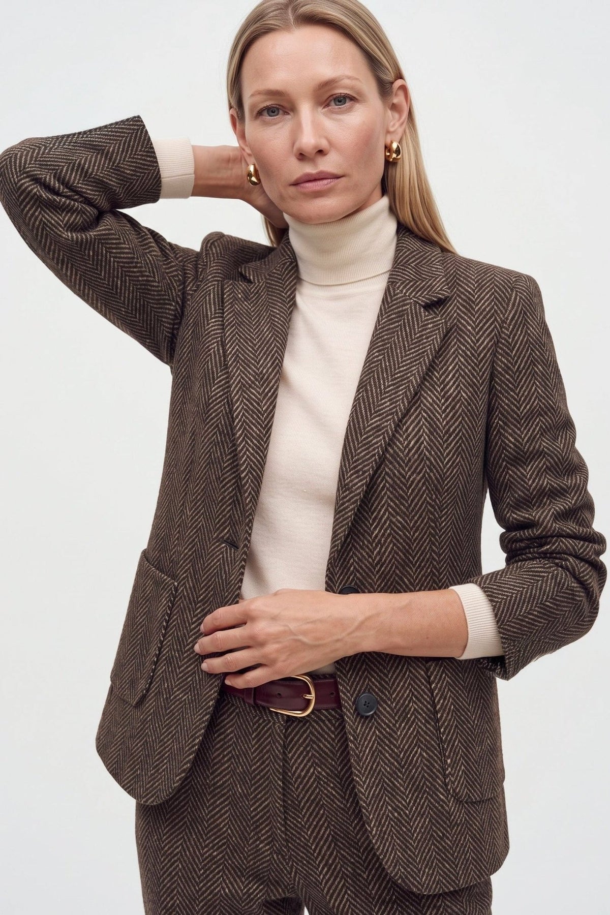 Tailleur Trumpet In Punto Milano Jacquard - Caractère