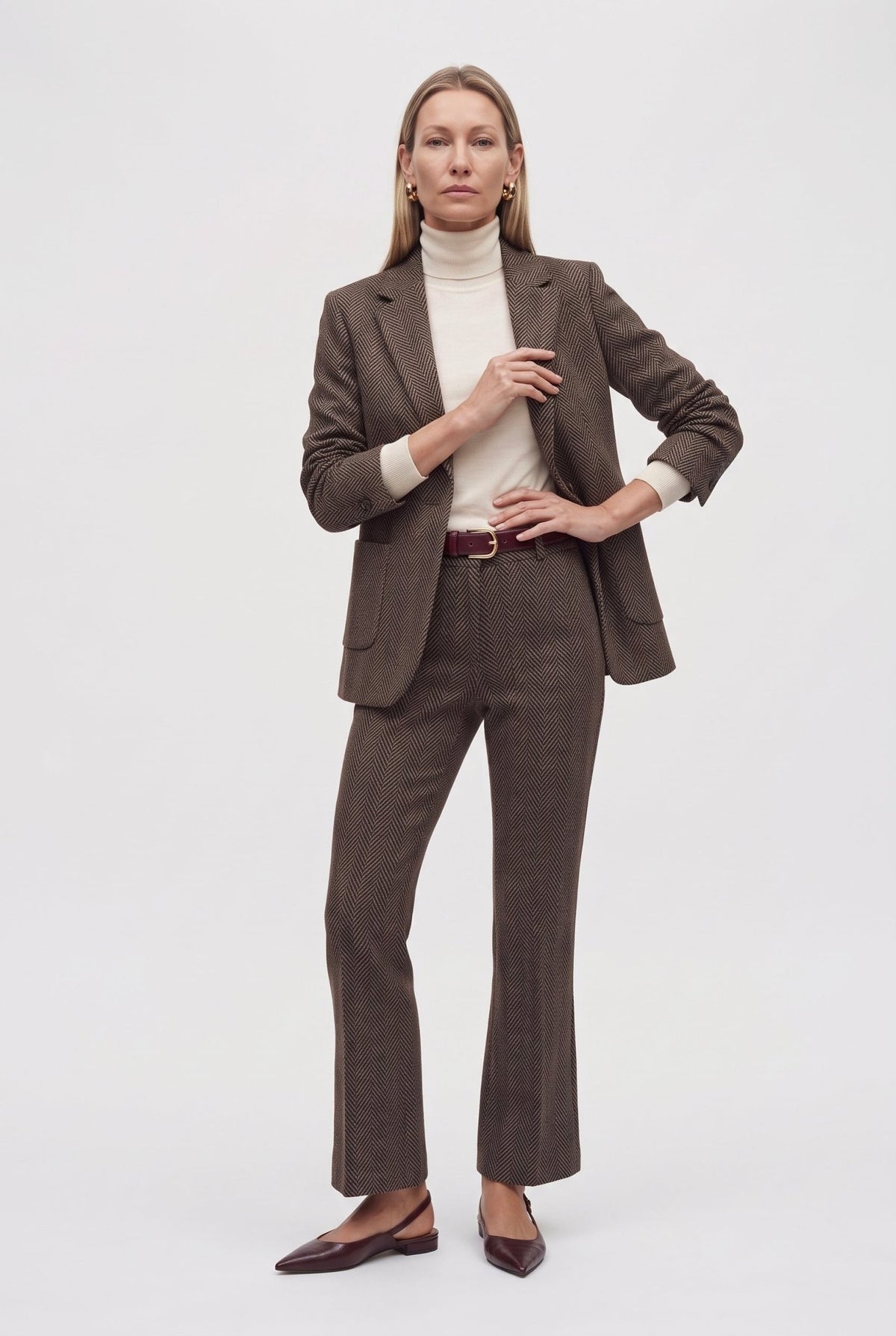 Tailleur Trumpet In Punto Milano Jacquard - Caractère