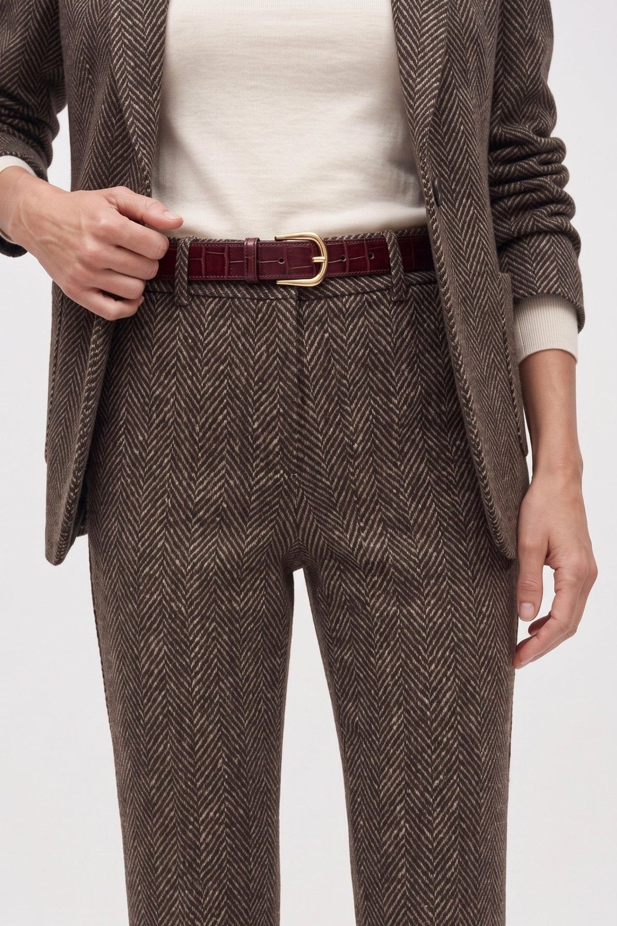 Tailleur Trumpet In Punto Milano Jacquard - Caractère