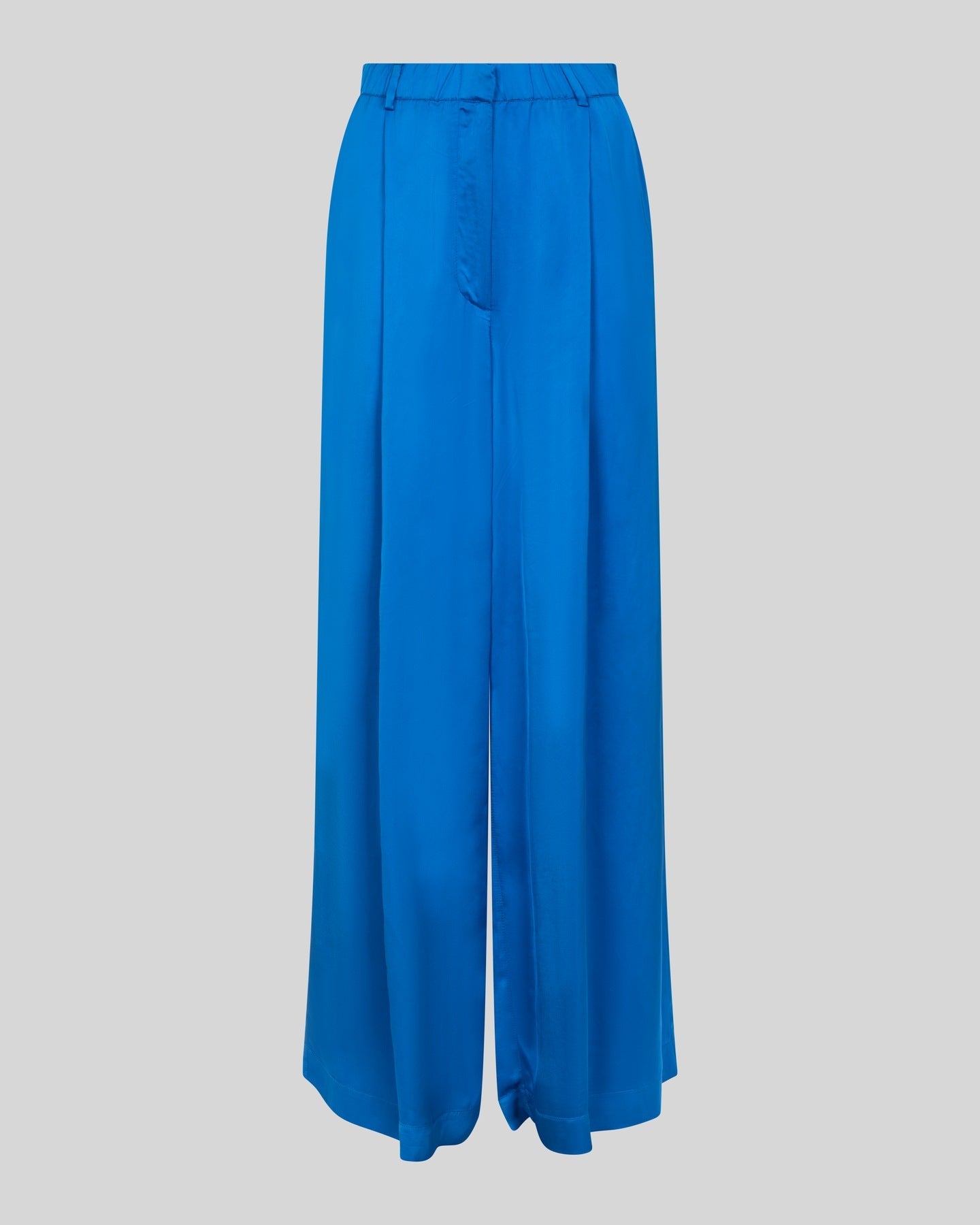 Pantaloni ampi in satin a vita alta con linea fluida - Caractère