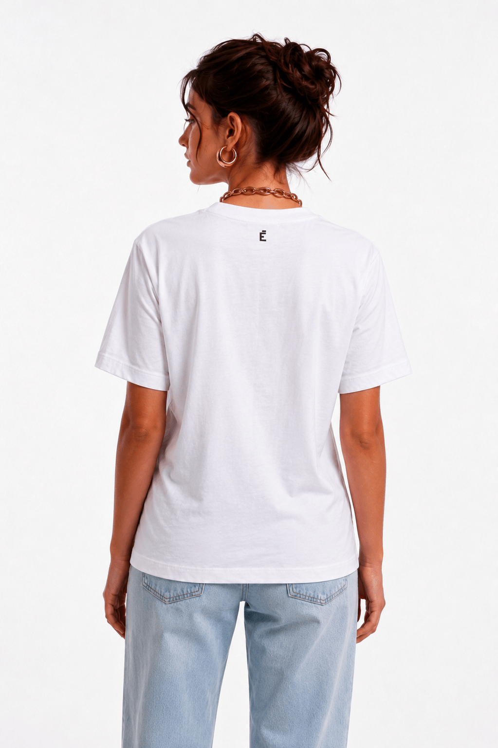 T-shirt con dettaglio drappeggiato laterale - Caractère