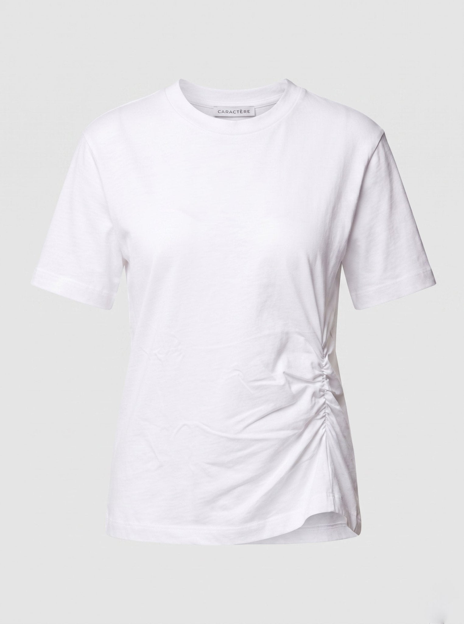 T-shirt con dettaglio drappeggiato laterale - Caractère