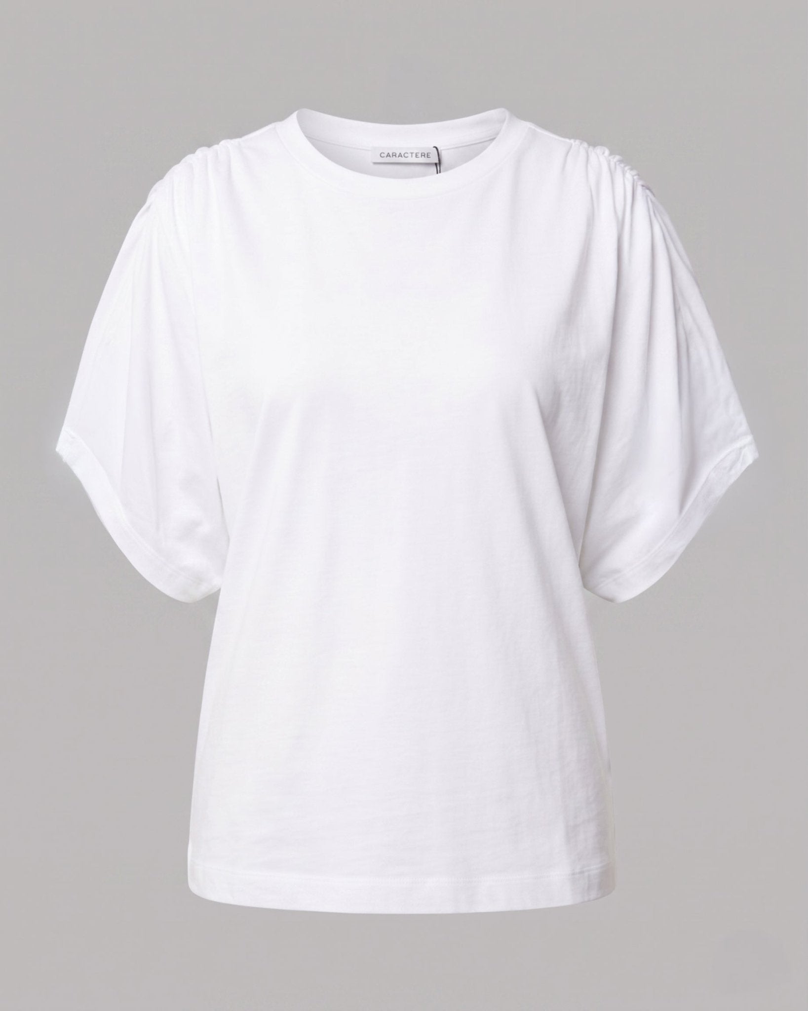 T-shirt con maniche arricciata in spalla - Caractère