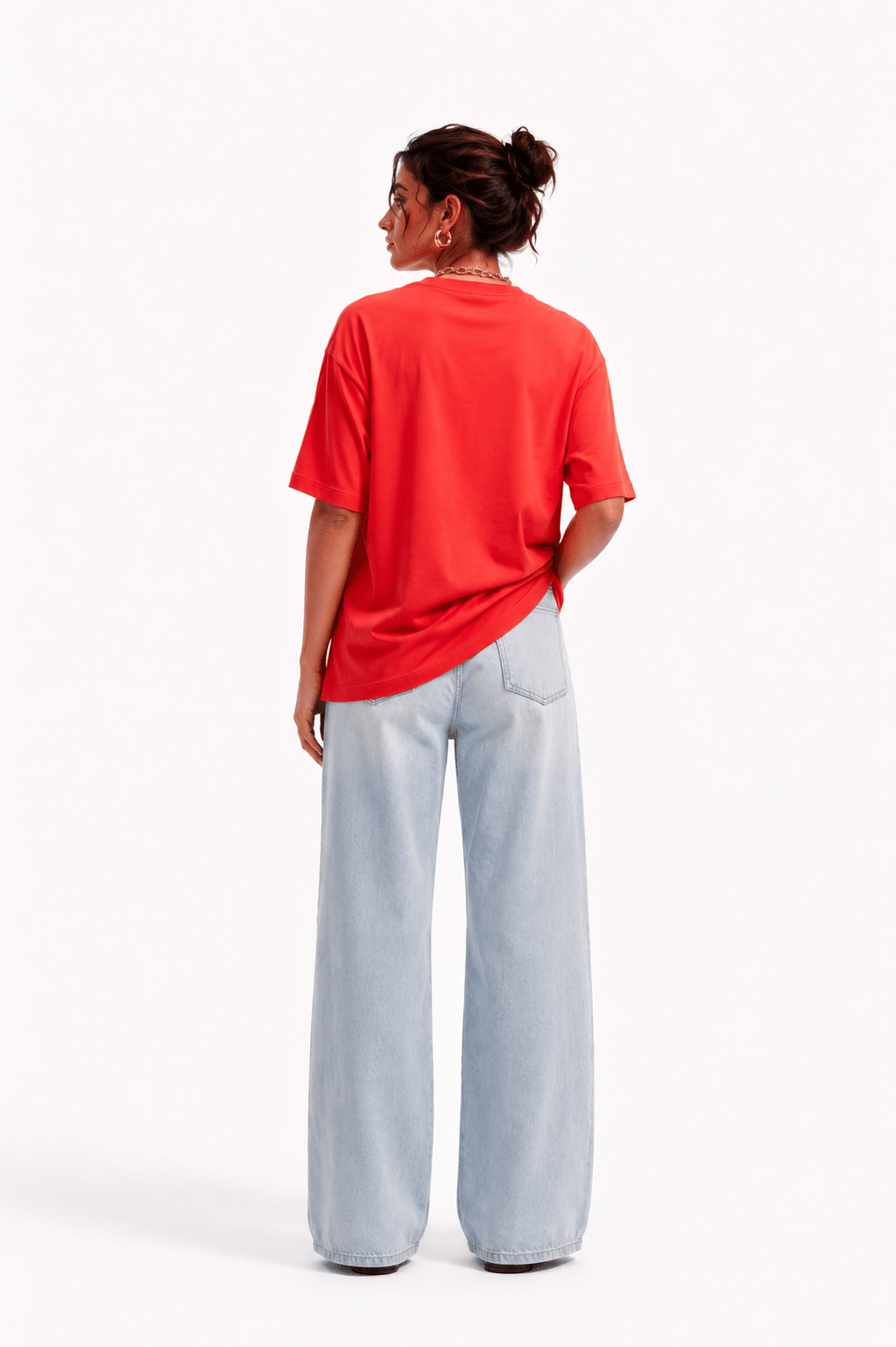 T-Shirt Donna in Jersey Oversize Morbida - Caractère