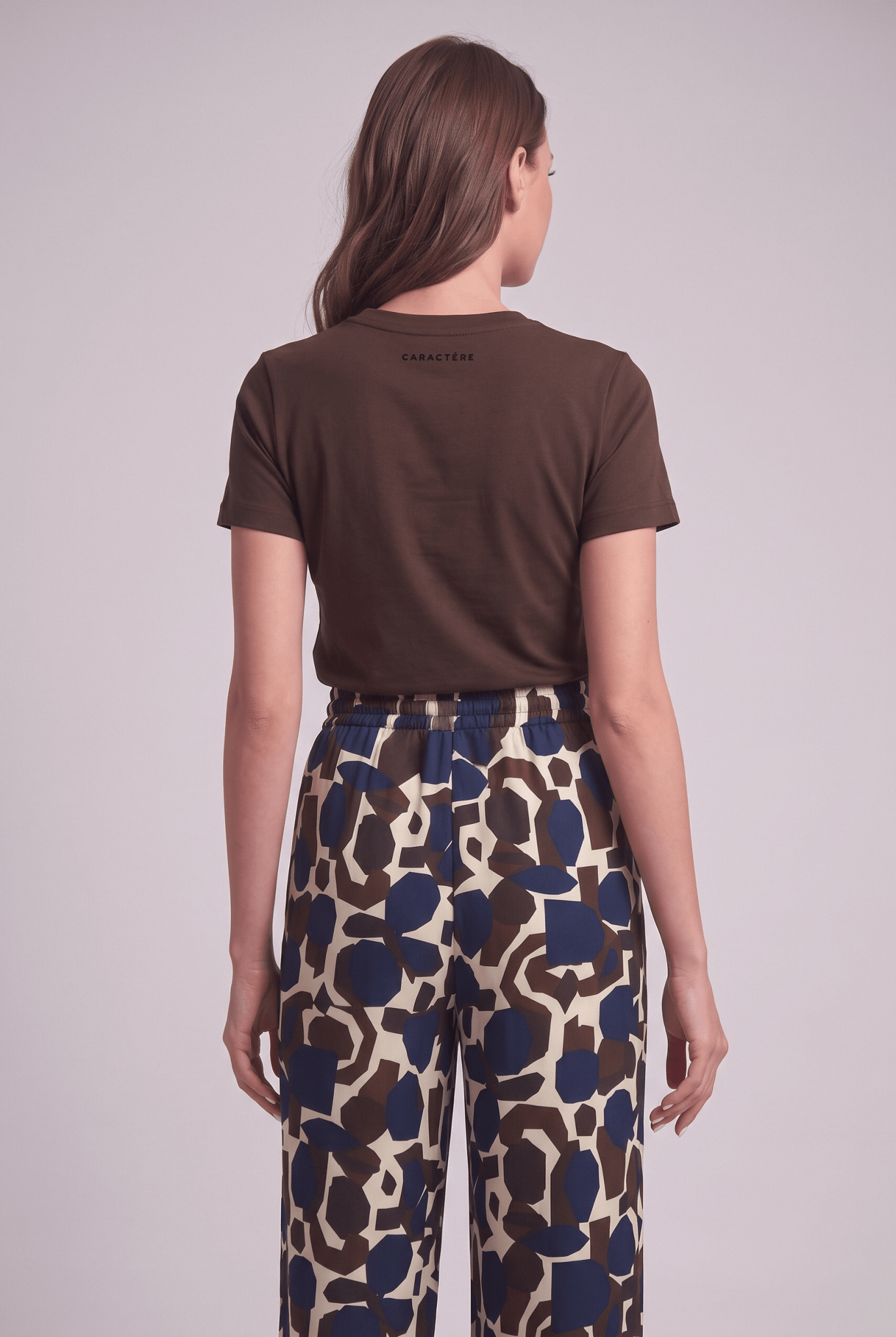 T-shirt Slim Fit Girocollo in Jersey di Cotone - Caractère