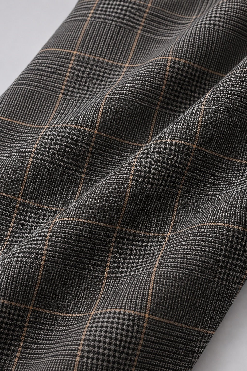 Tailleur in tela stretch fantasia blazer doppiopetto collo a lancia e pantalone a sigaretta - Caractère
