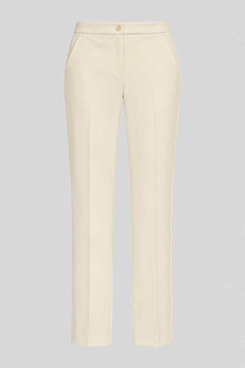 Tailleur Punto Milano Giacca Monopetto e Pantalone a Sigaretta Latte - Caractère