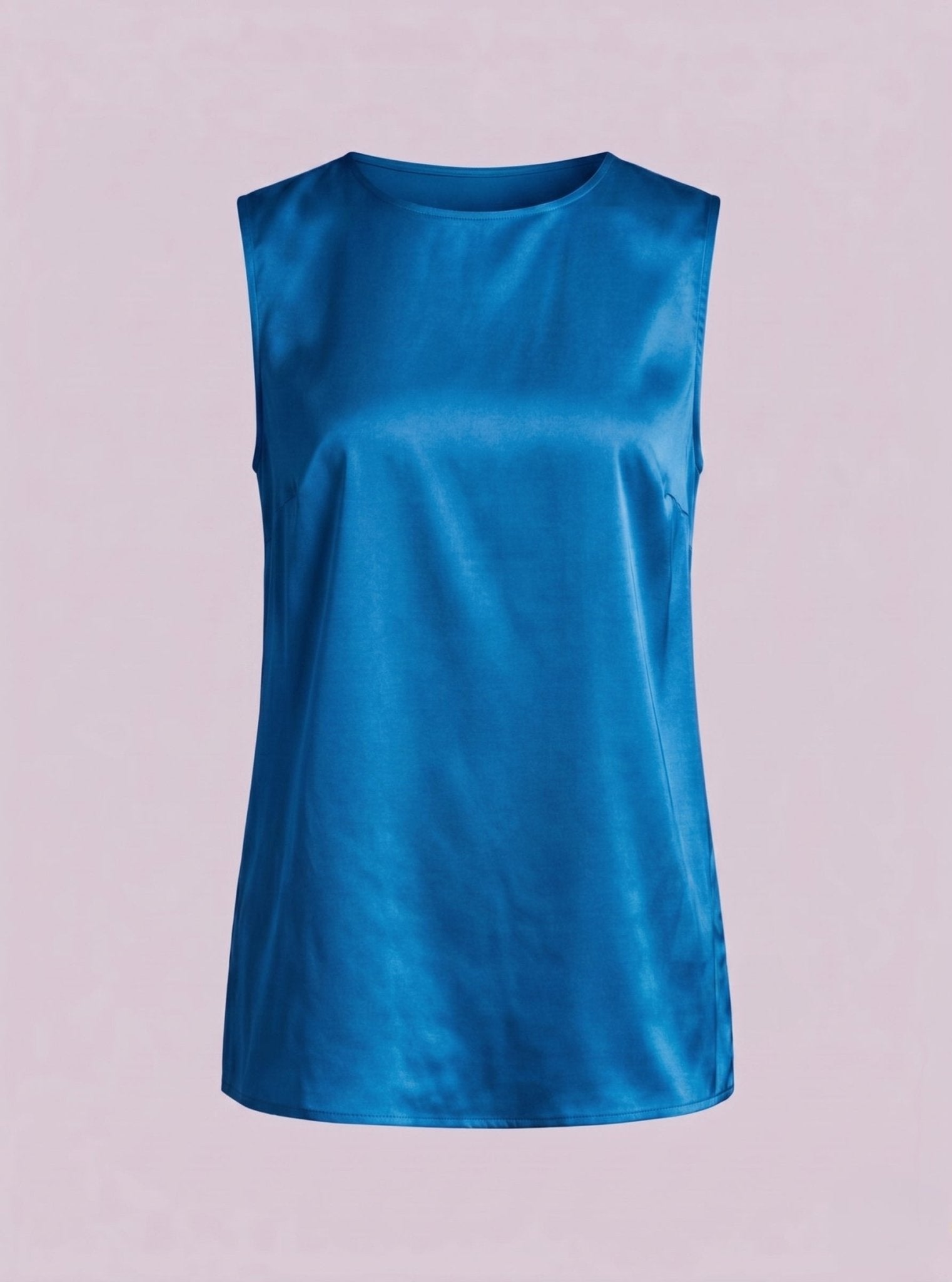 Top satin fluido con spalline ampie - Caractère