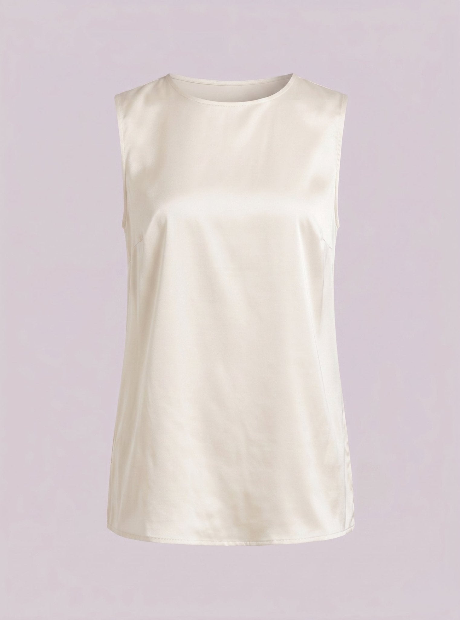 Top satin fluido con spalline ampie - Caractère