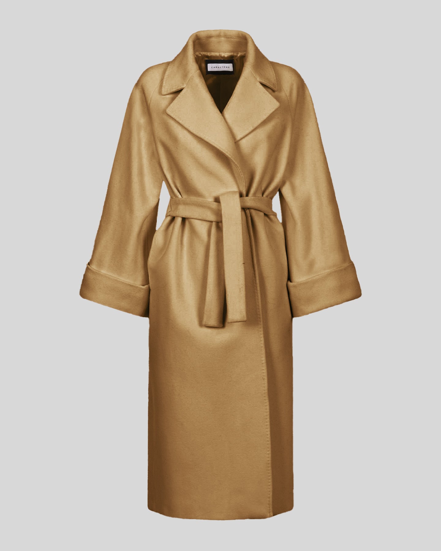 Cappotto con cintura