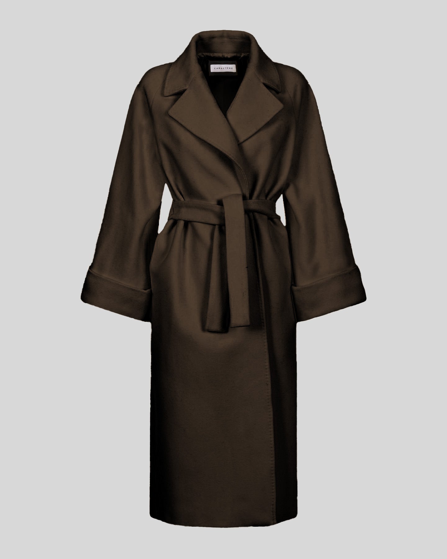 Cappotto con cintura