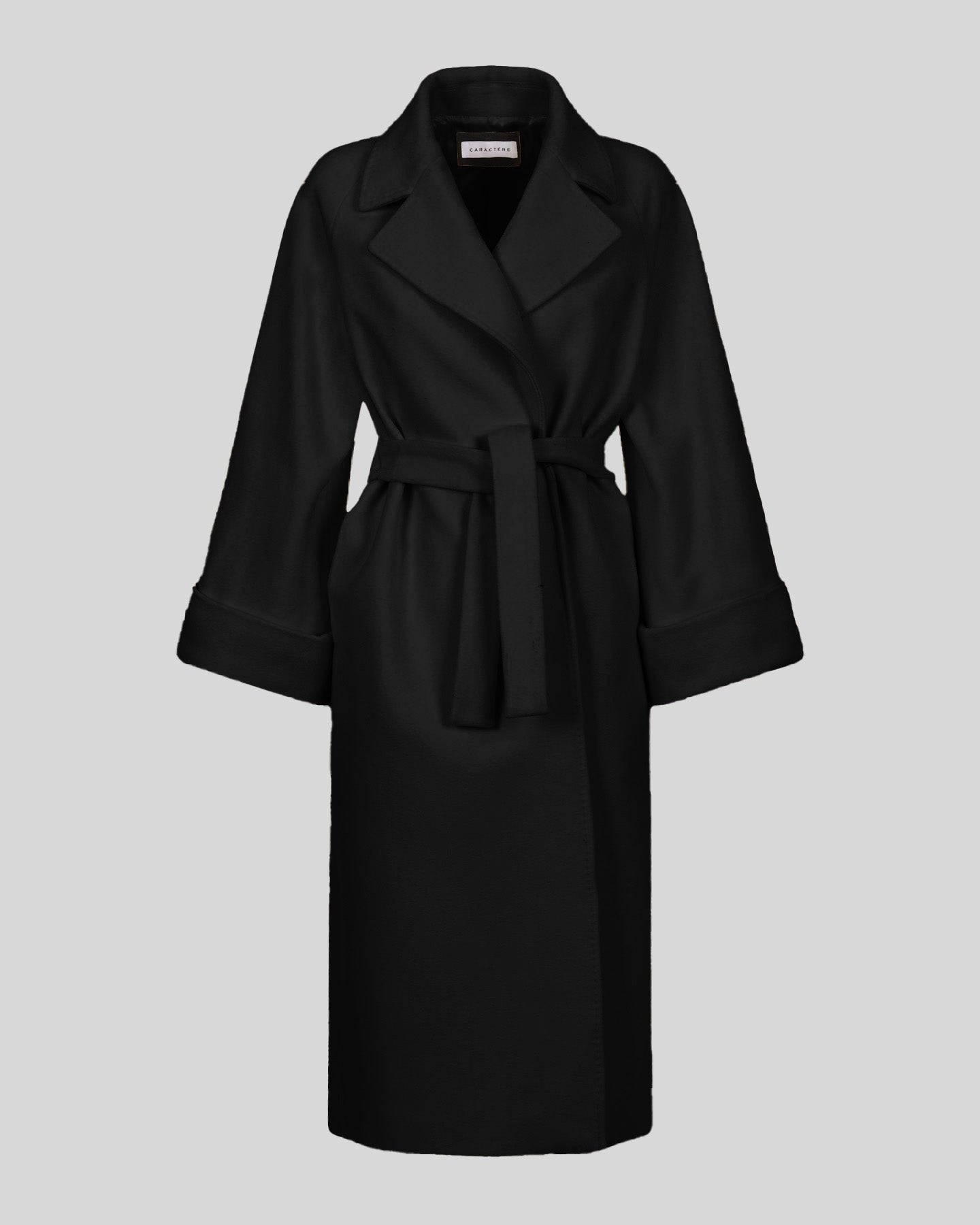 Cappotto con cintura