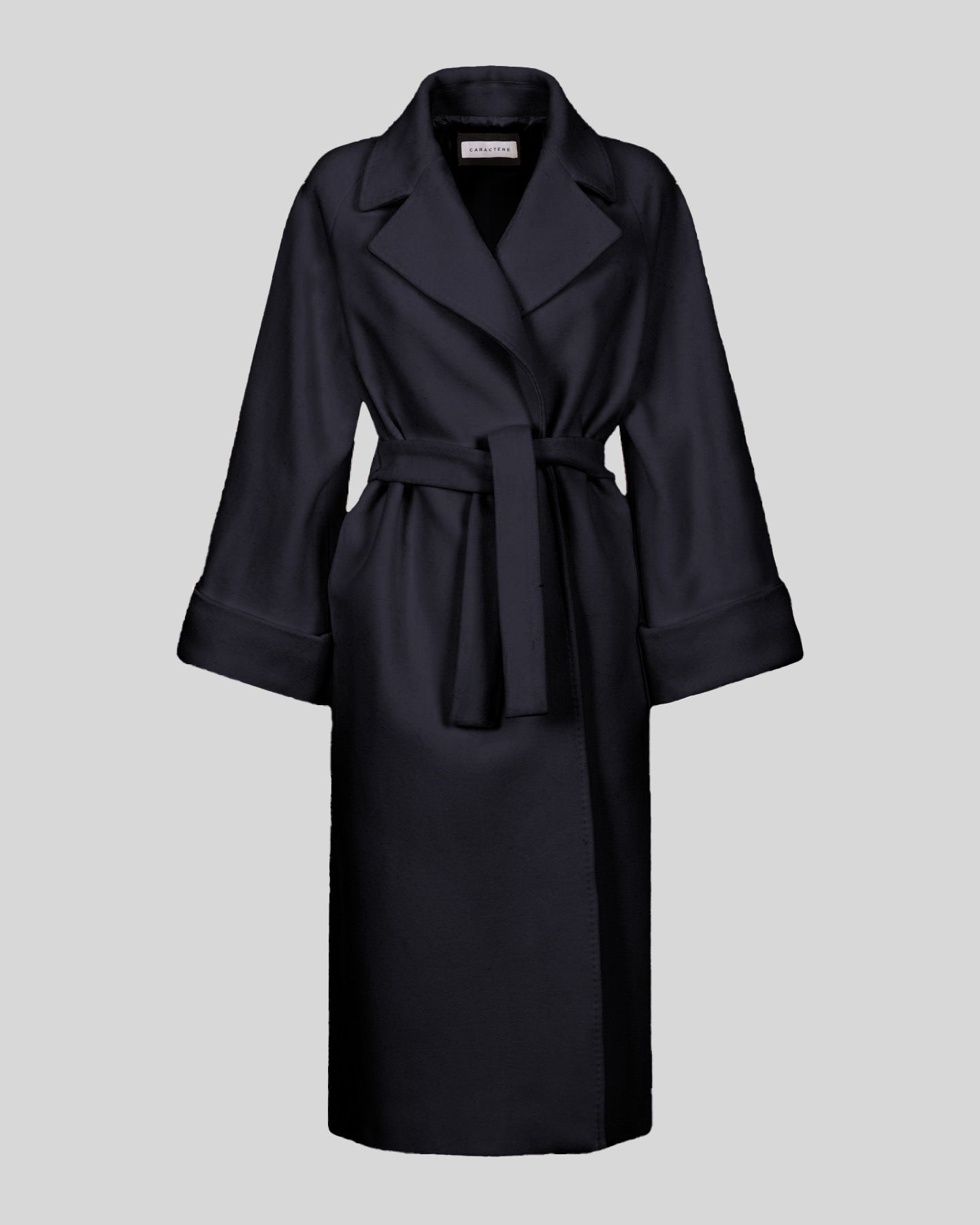 Cappotto con cintura