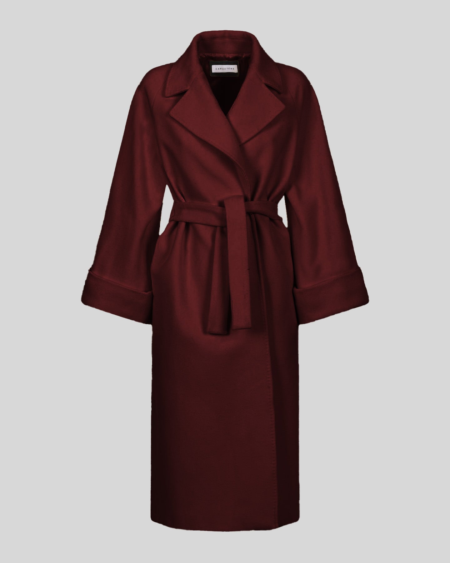 Cappotto con cintura