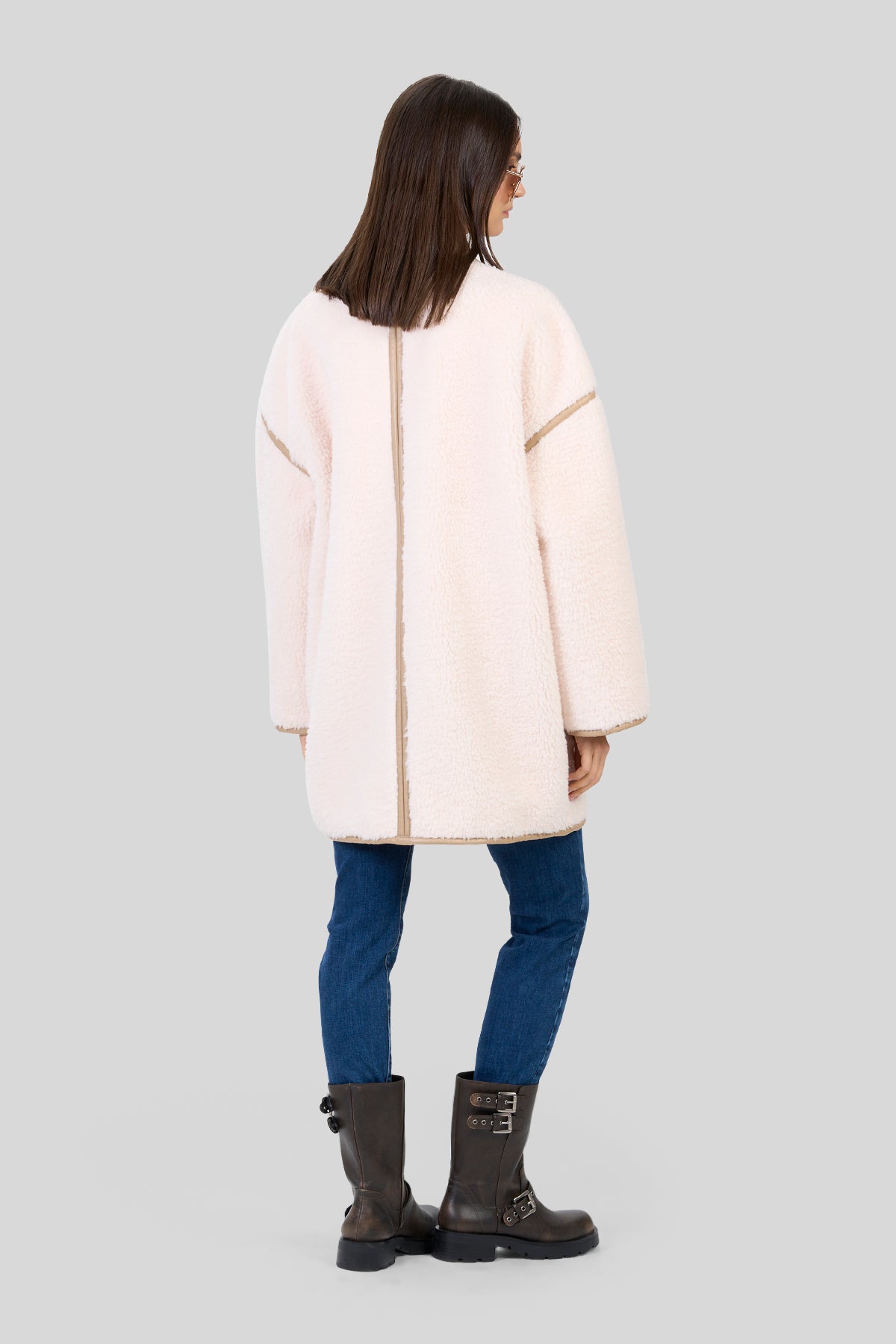 Cappotto in fake shearling
