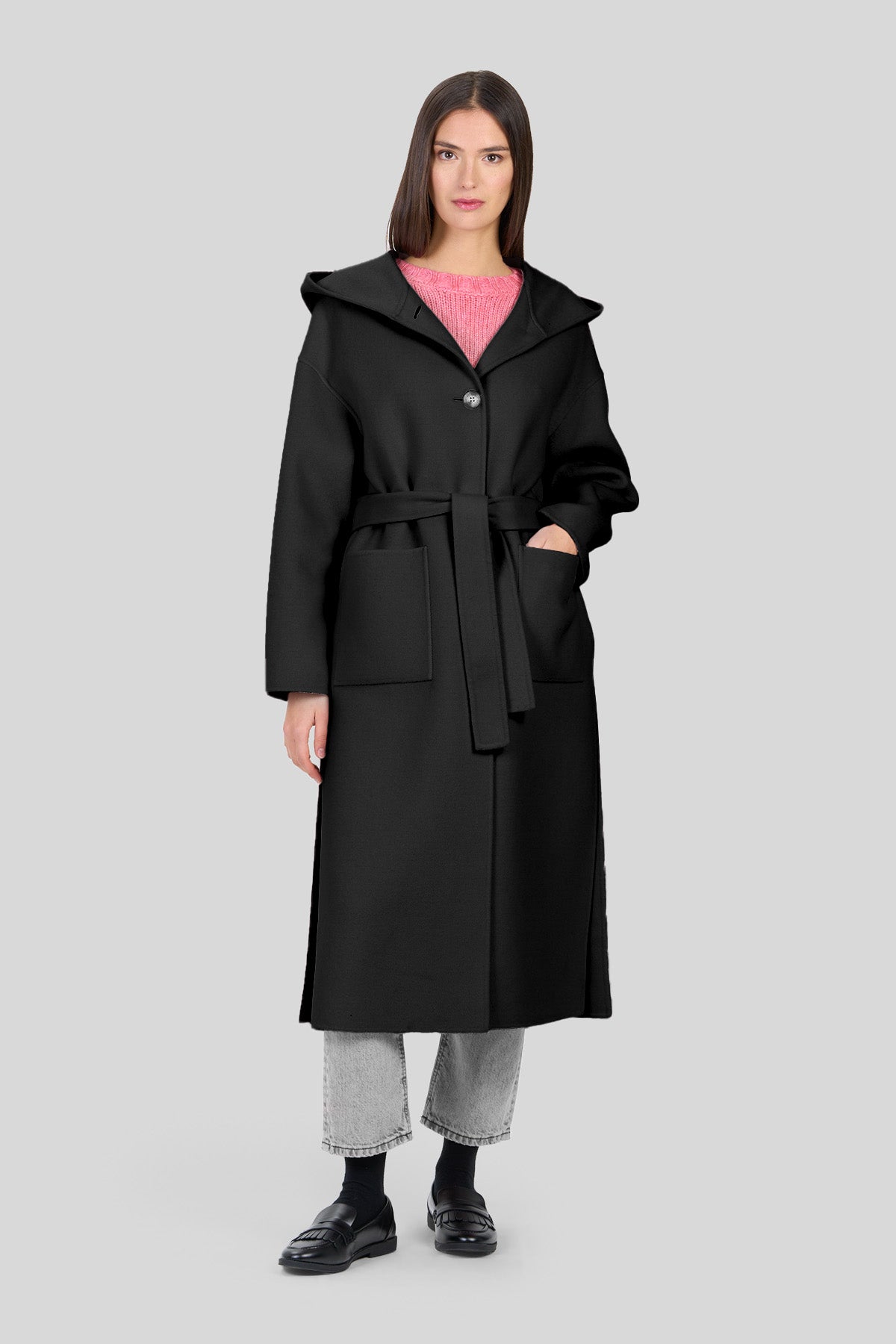 Cappotto lungo in double
