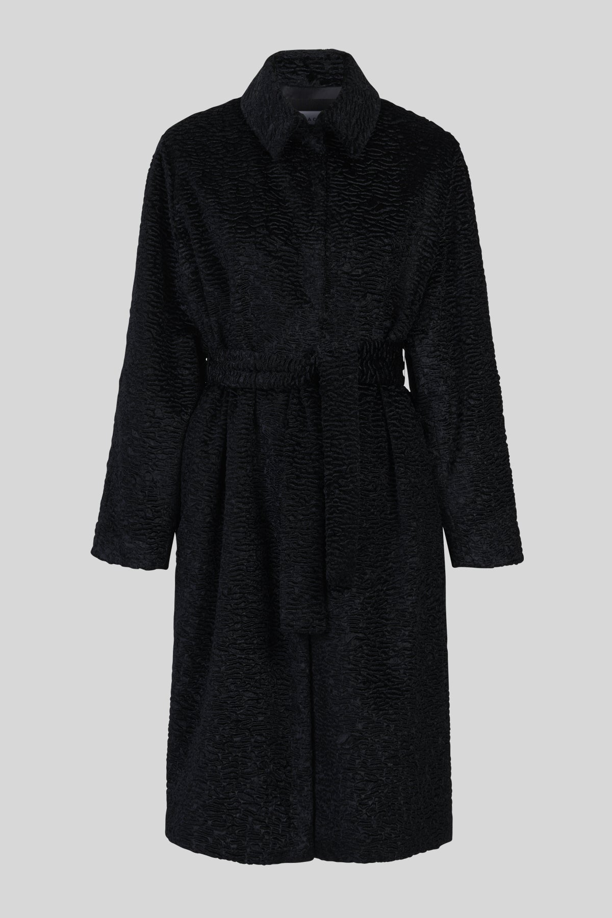 Cappotto lungo astrakan