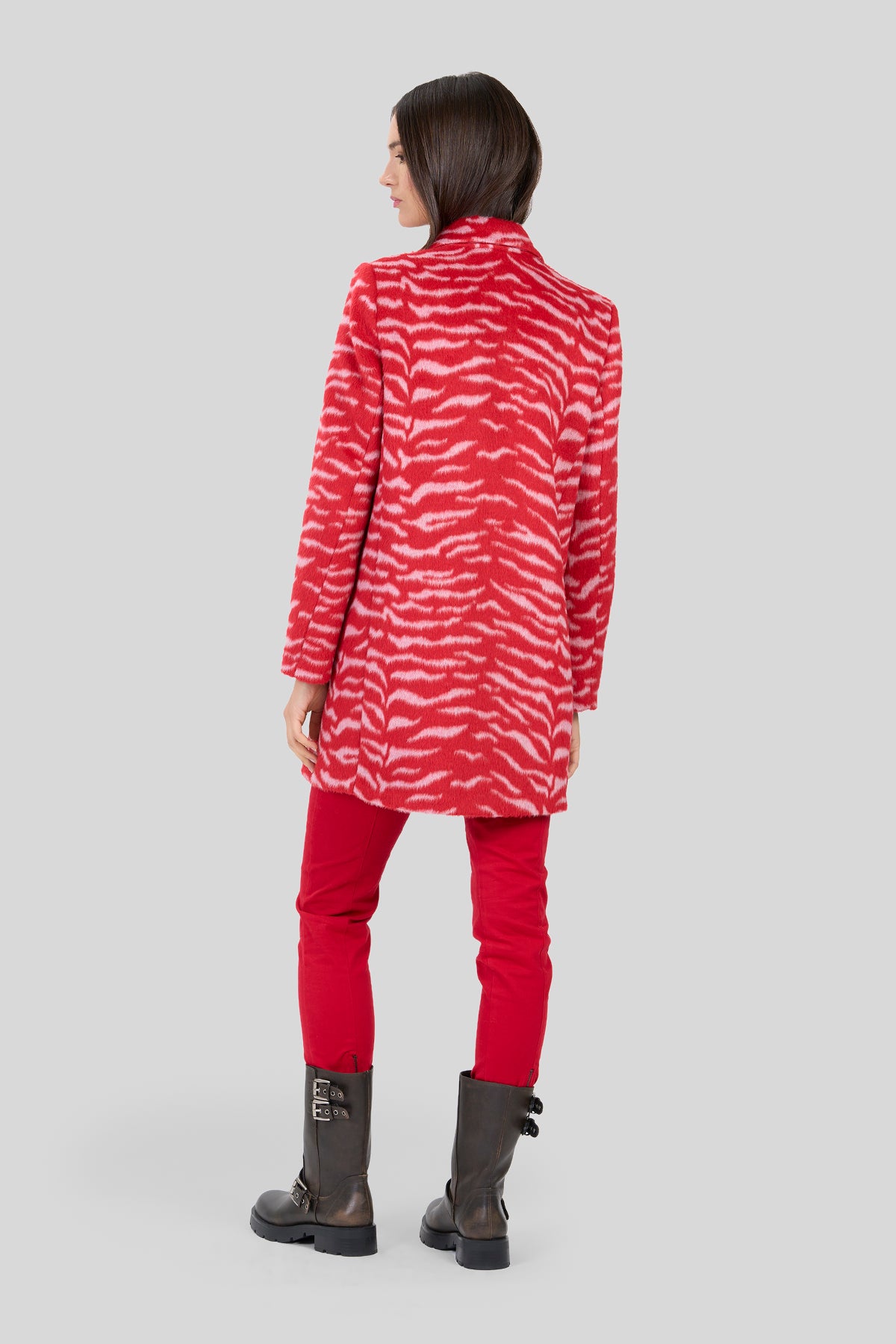 Cappotto corto jacquard fantasia