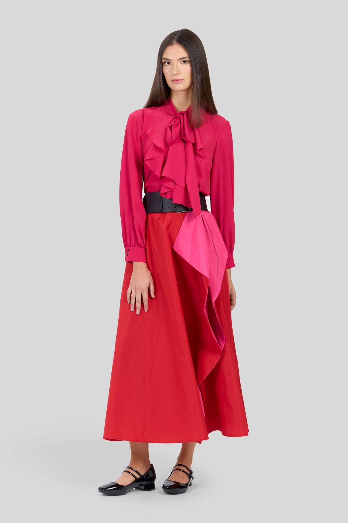 Gonna lunga in taffeta