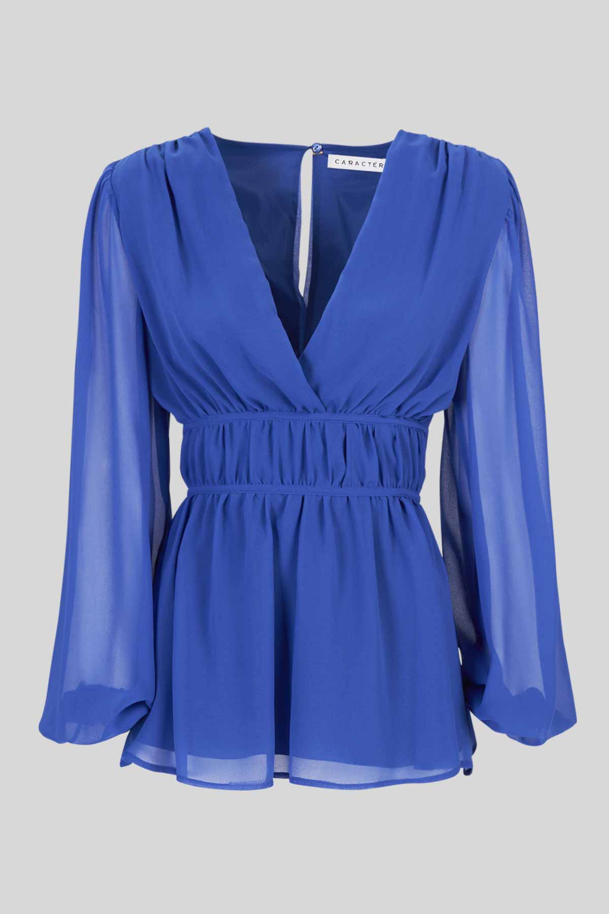 Blusa in Georgette con Scollo a V