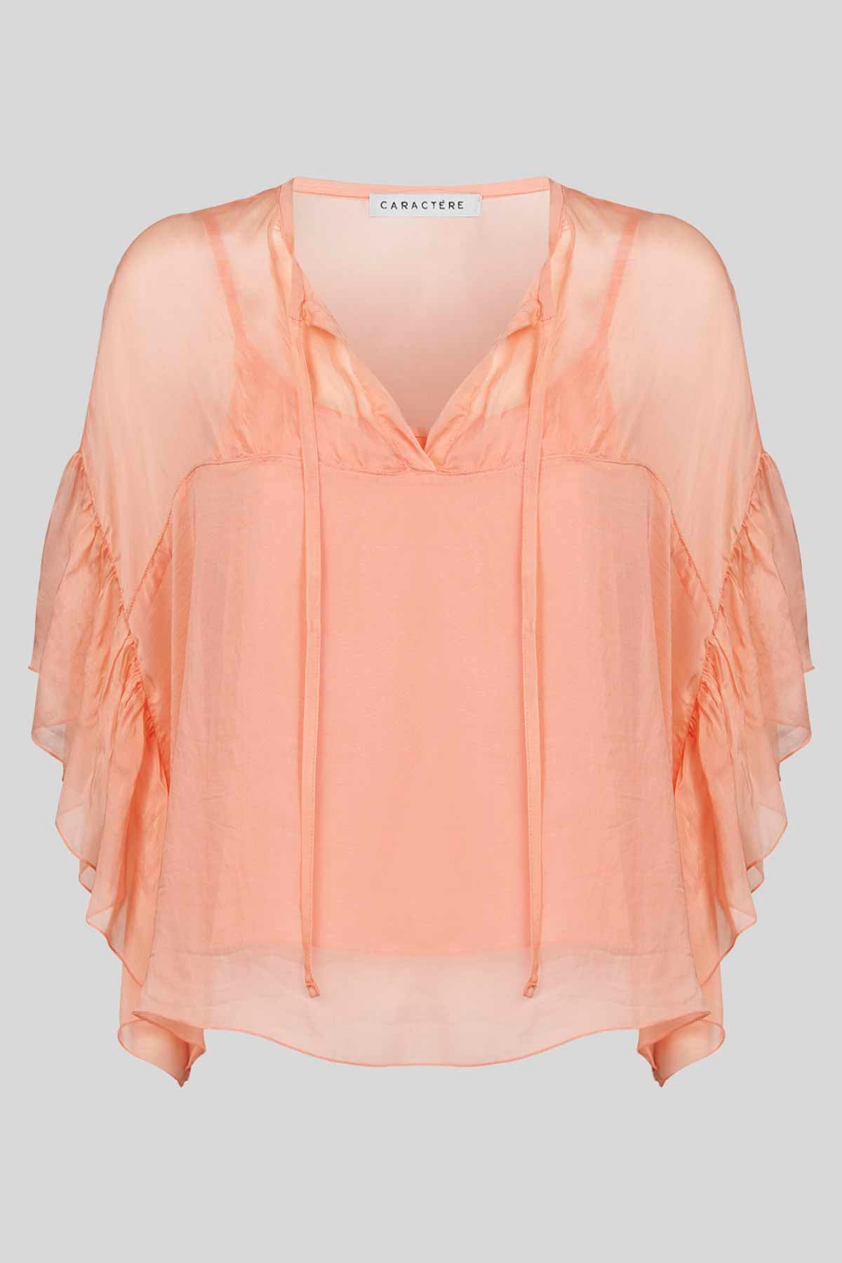 Blusa in Chiffon Misto Seta