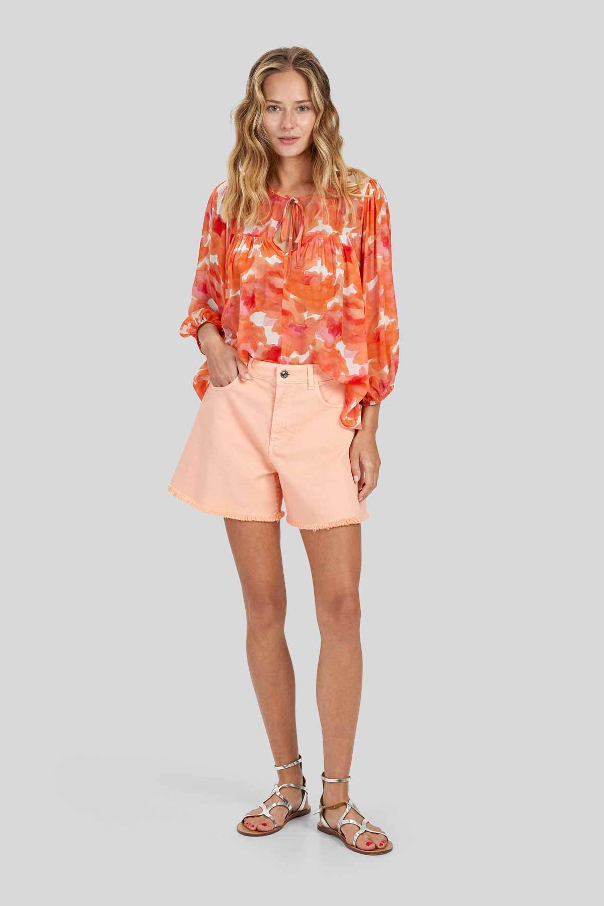 Blusa in Georgette a Fantasia