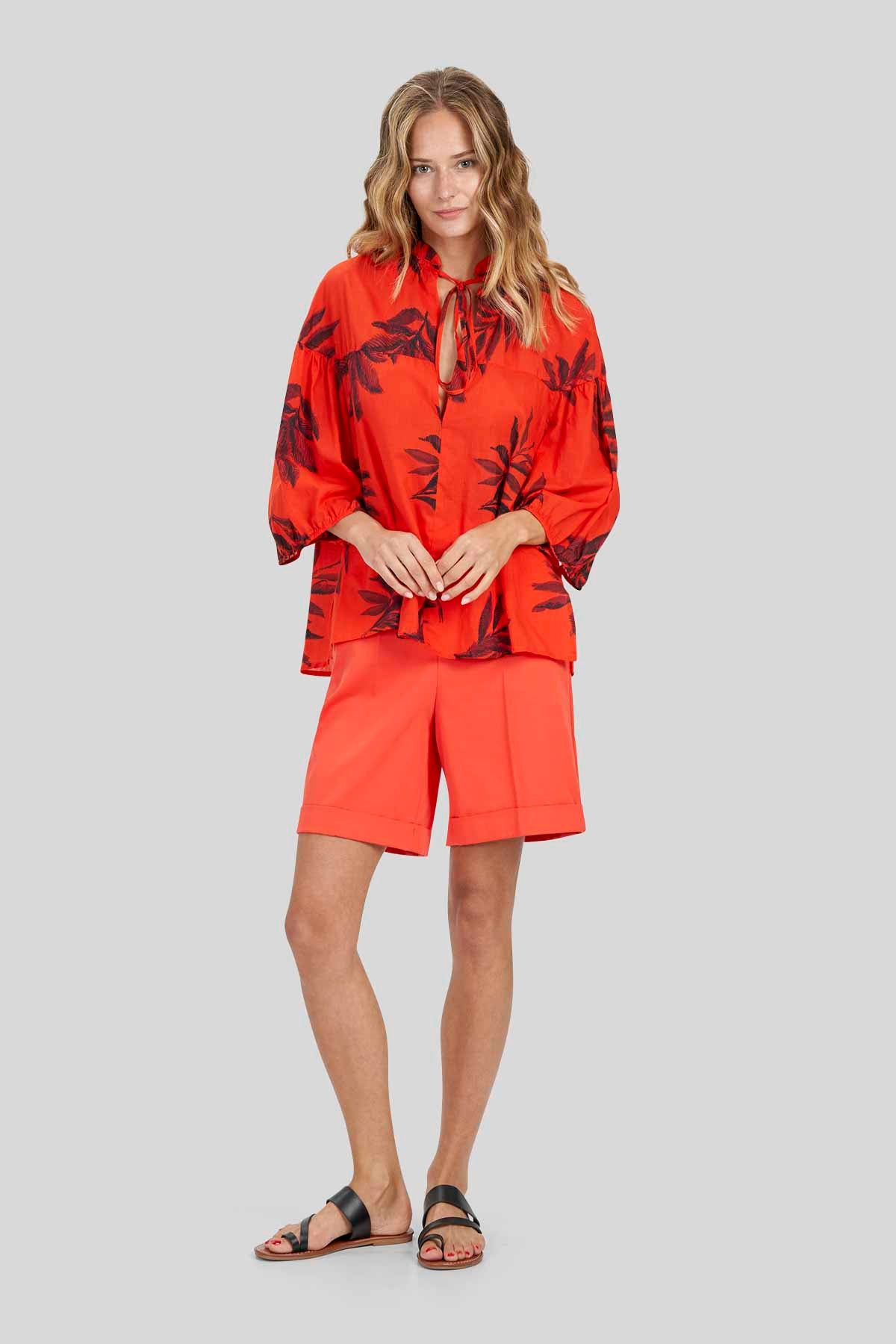 Blusa in Voile di Cotone