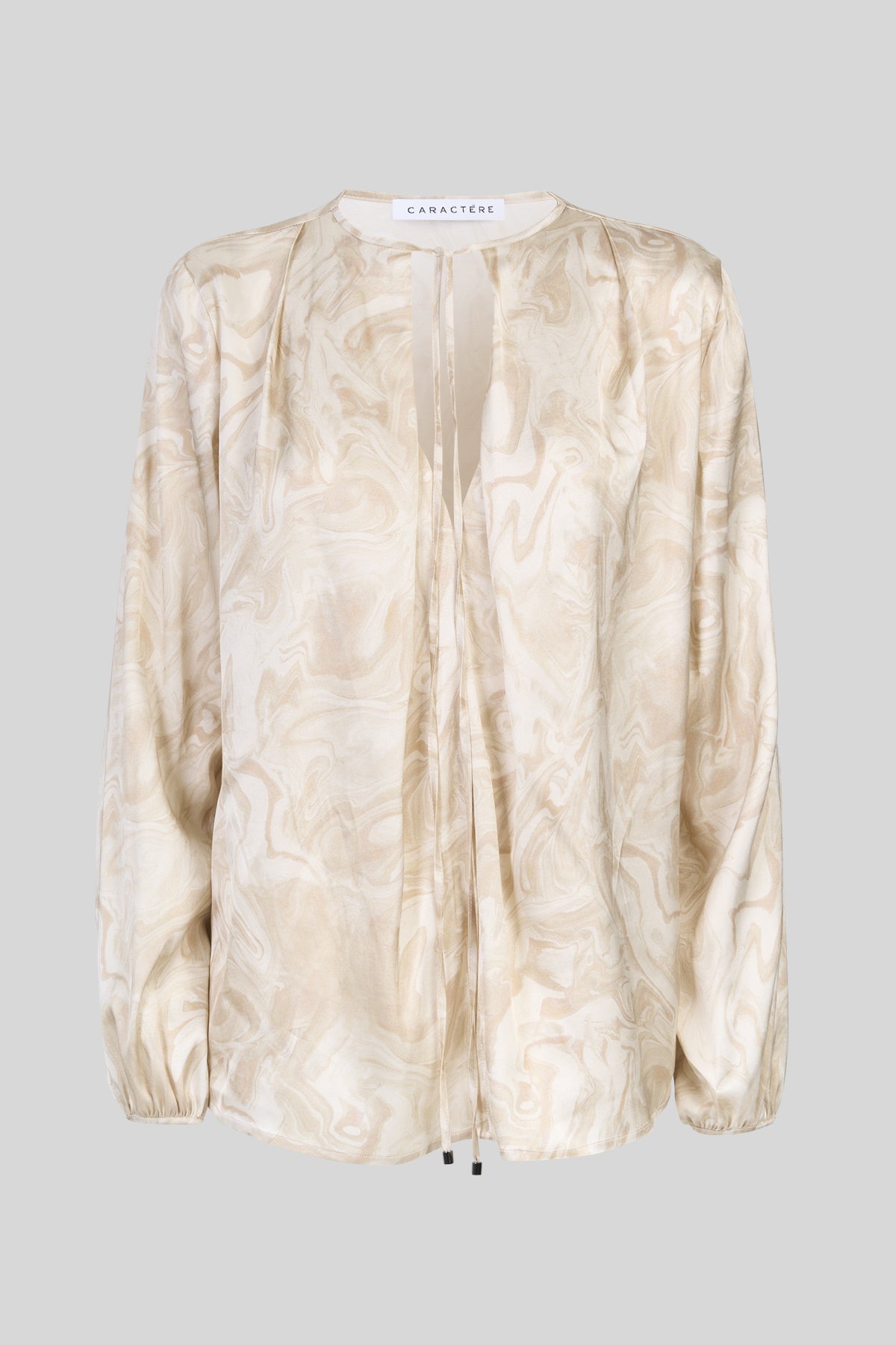 Blusa in raso fantasia