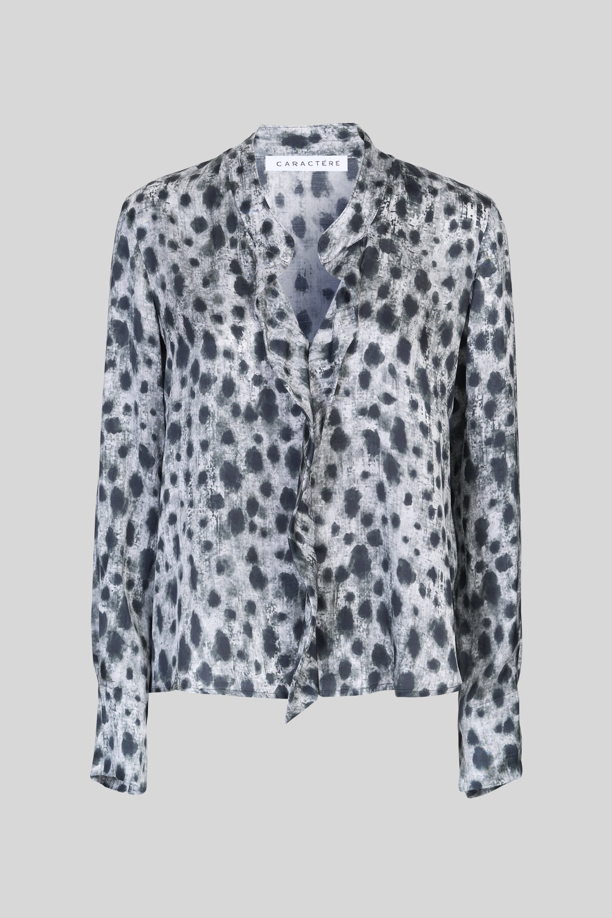 Blusa in raso stampato