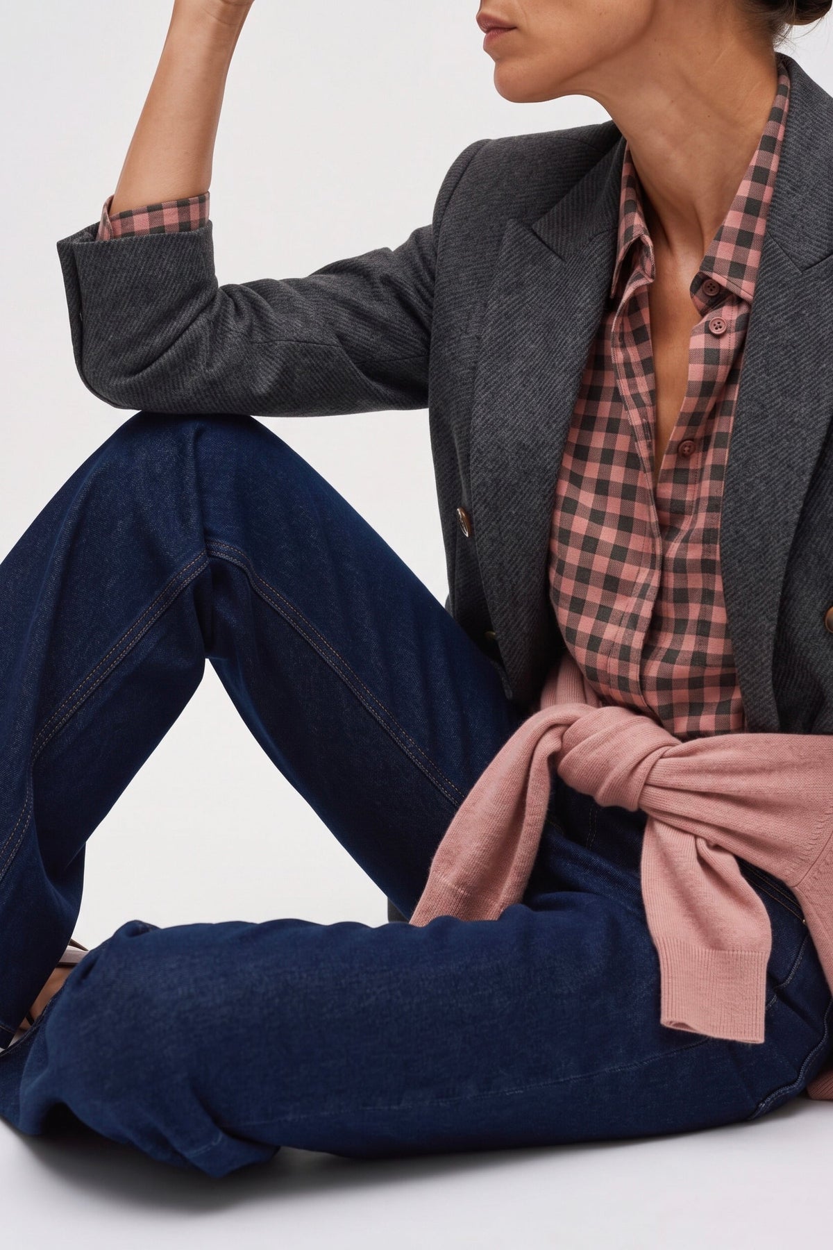 Camicia Check Oversize Con Taschino
