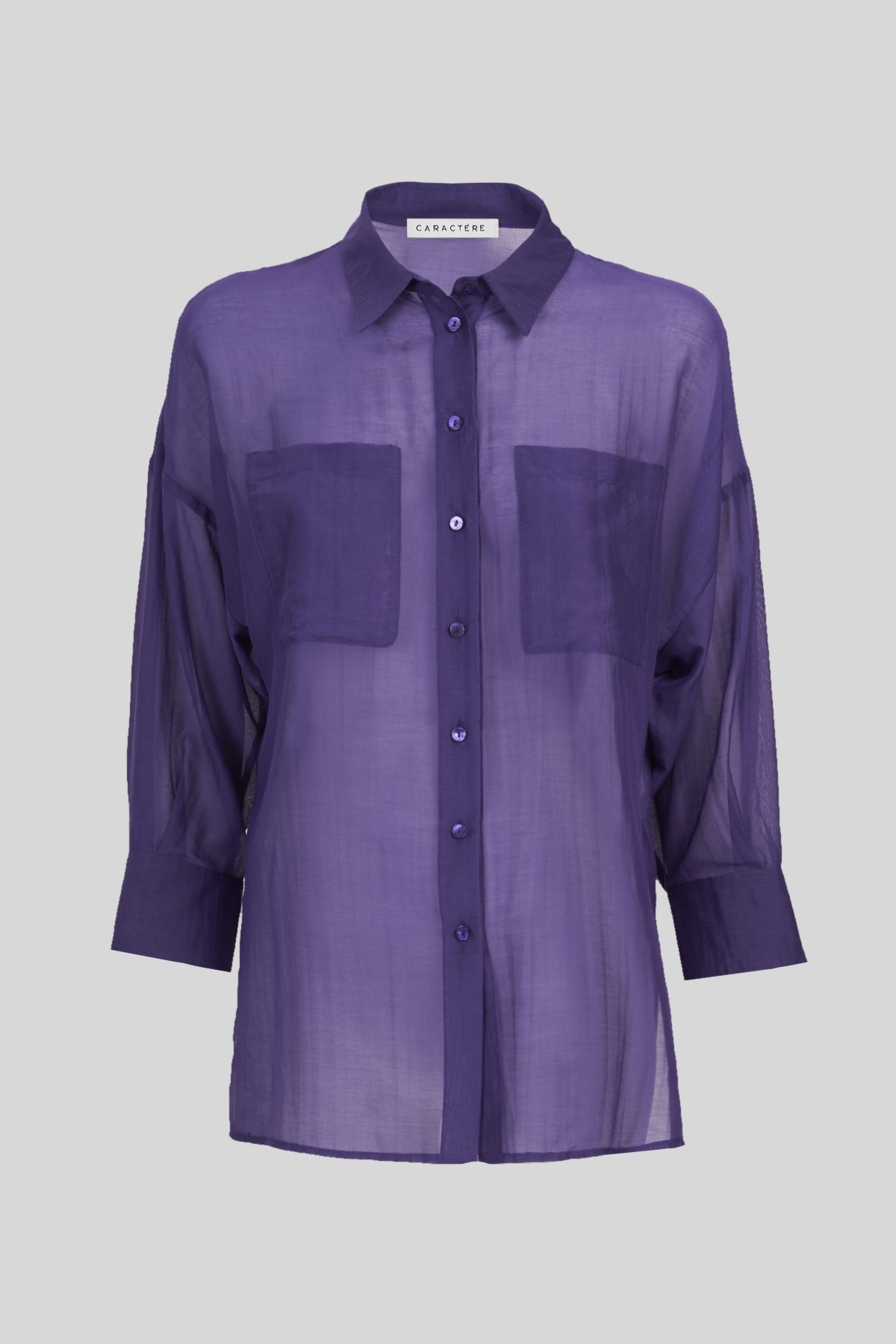 Camicia in Voile di Cotone/Seta