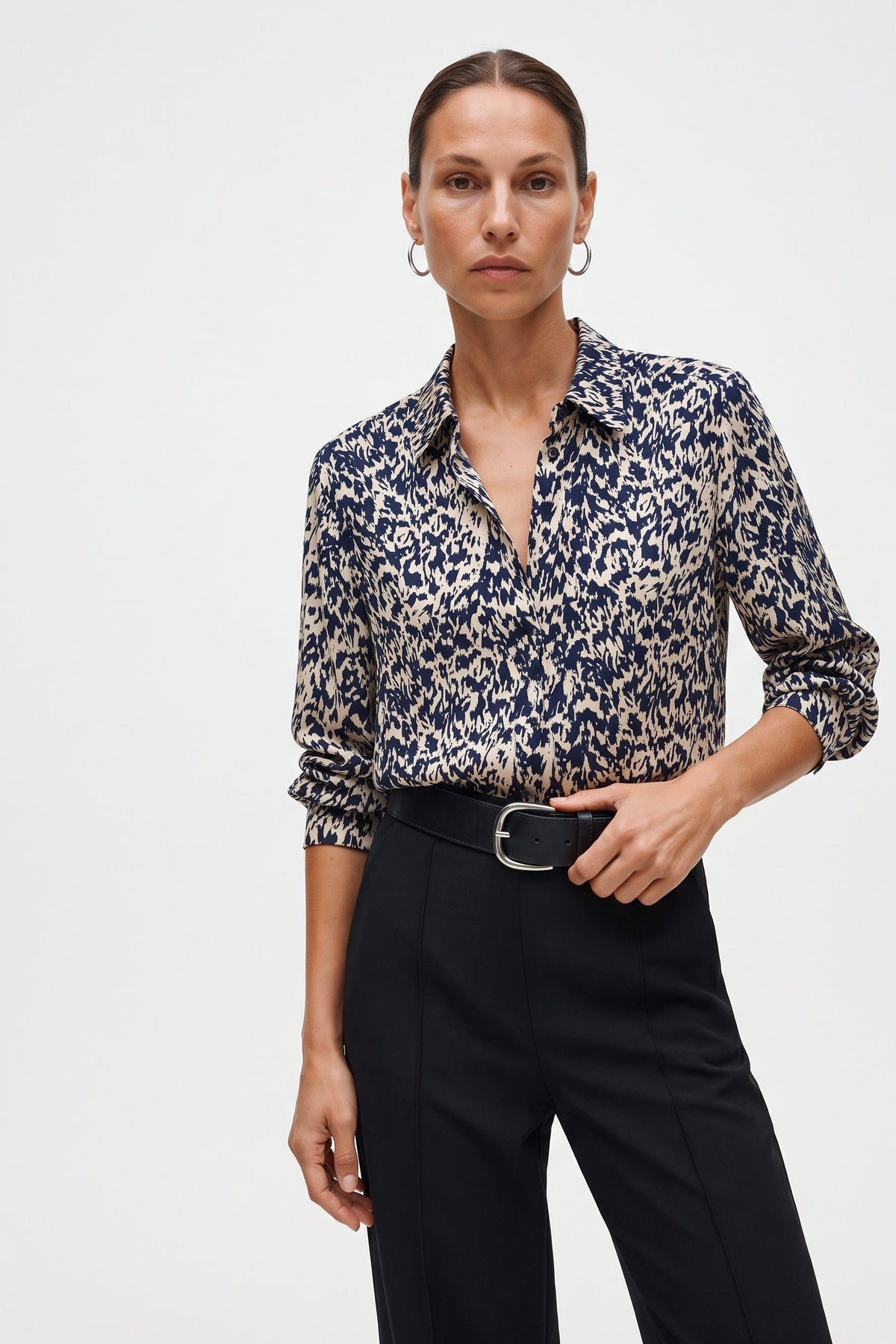 Camicia Donna Elegante in Simil Seta