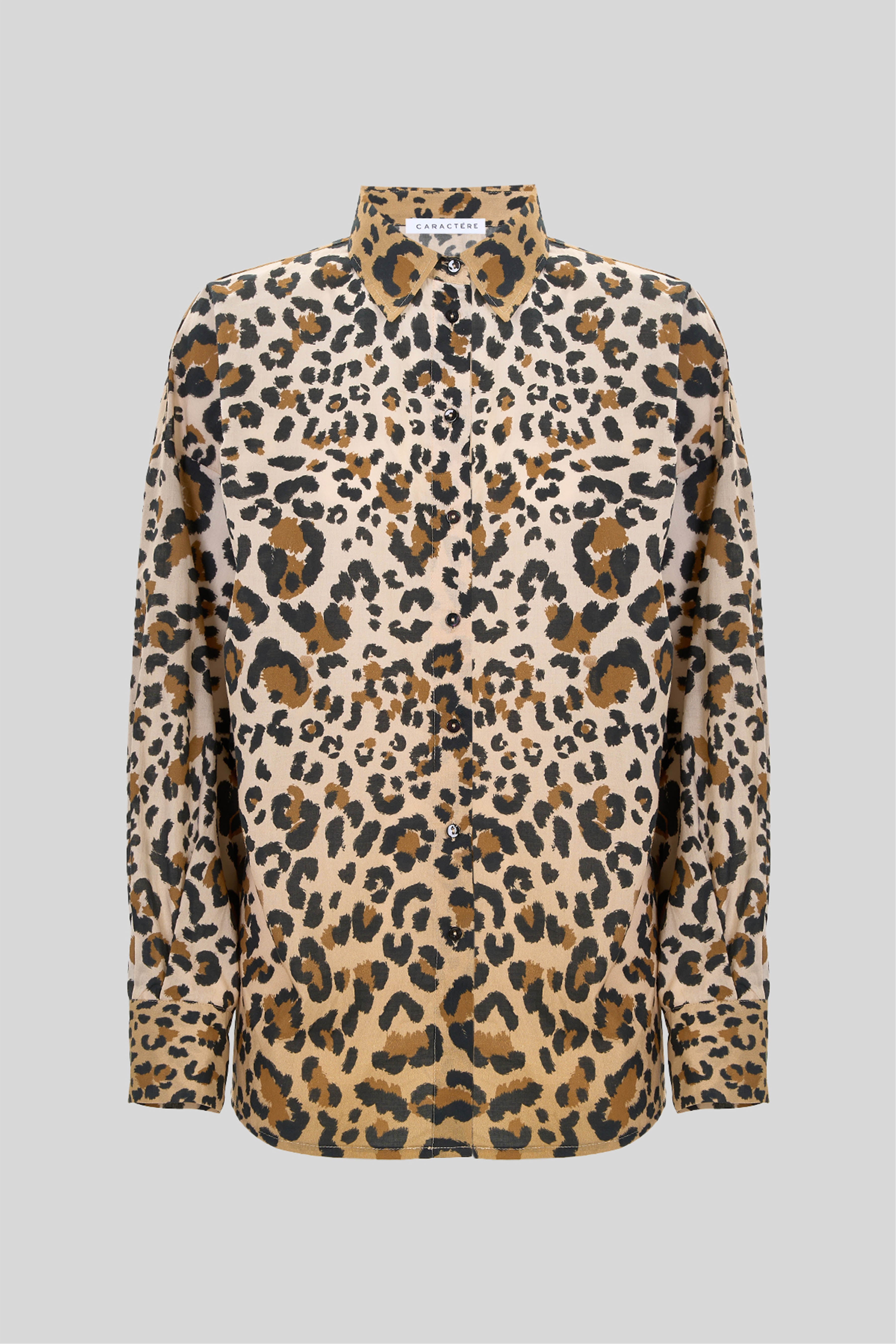 Camicia con fantasia animalier