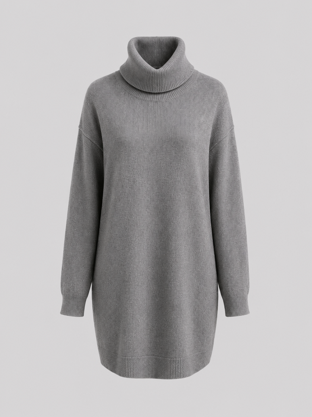 Abito Maglia Dolcevita Donna Midi