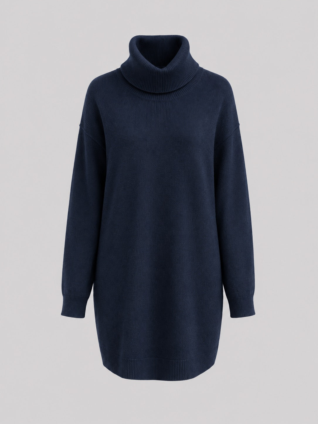 Abito Maglia Dolcevita Donna Midi