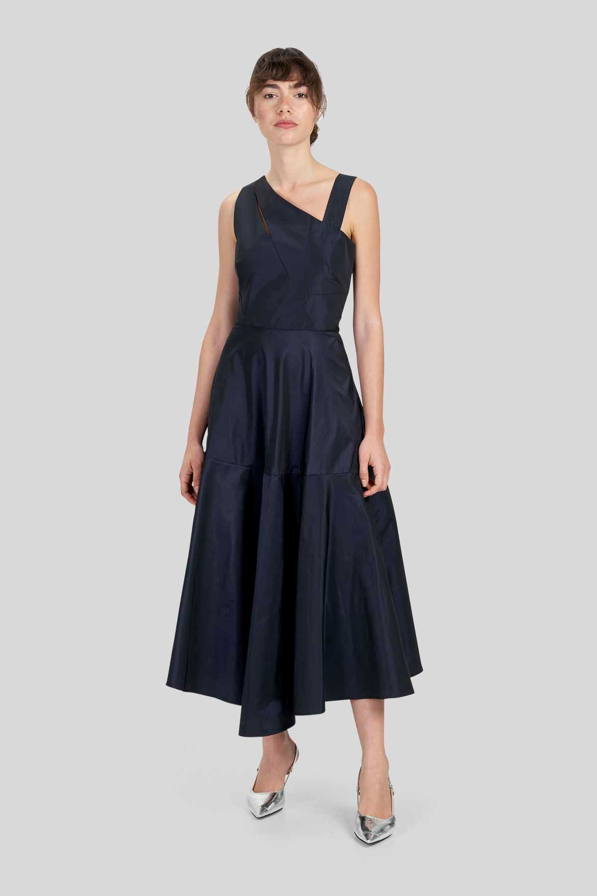 Abito Midi in Taffetˆ