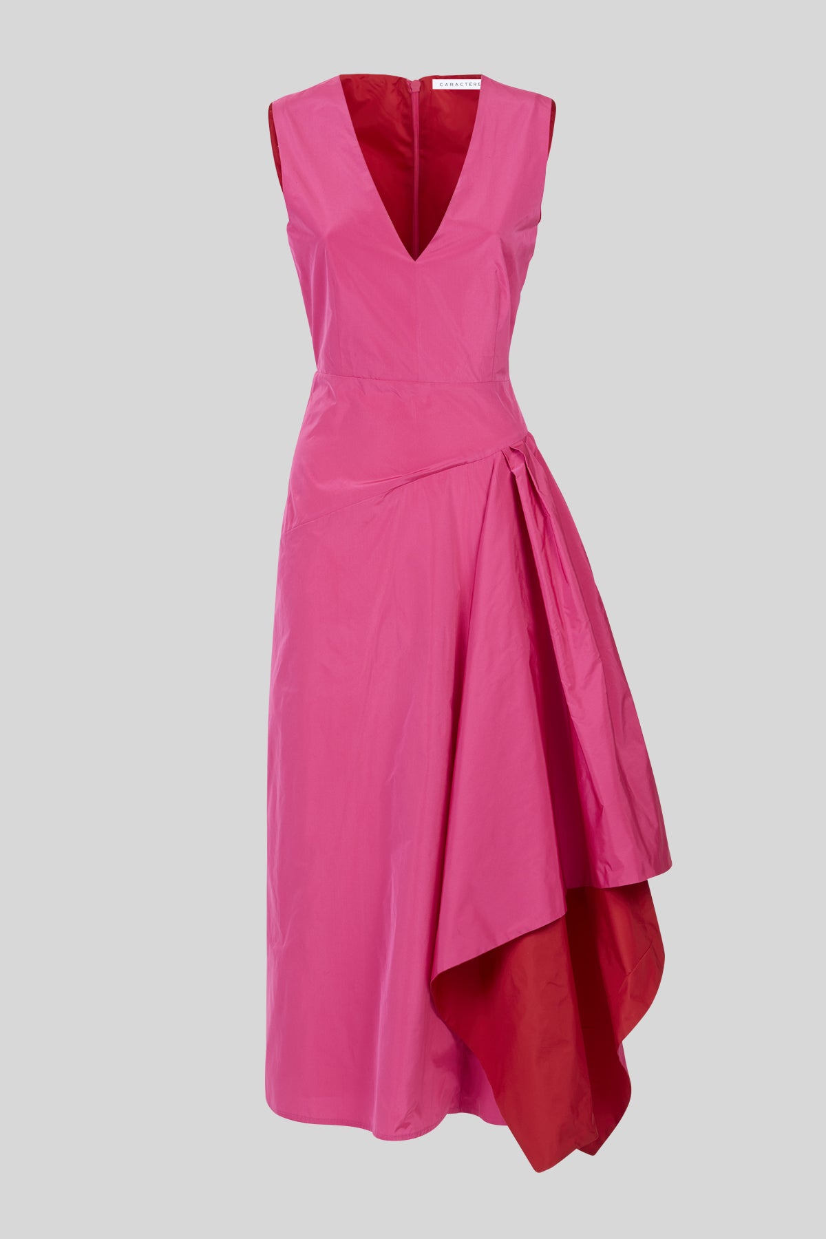 Abito lungo in taffeta