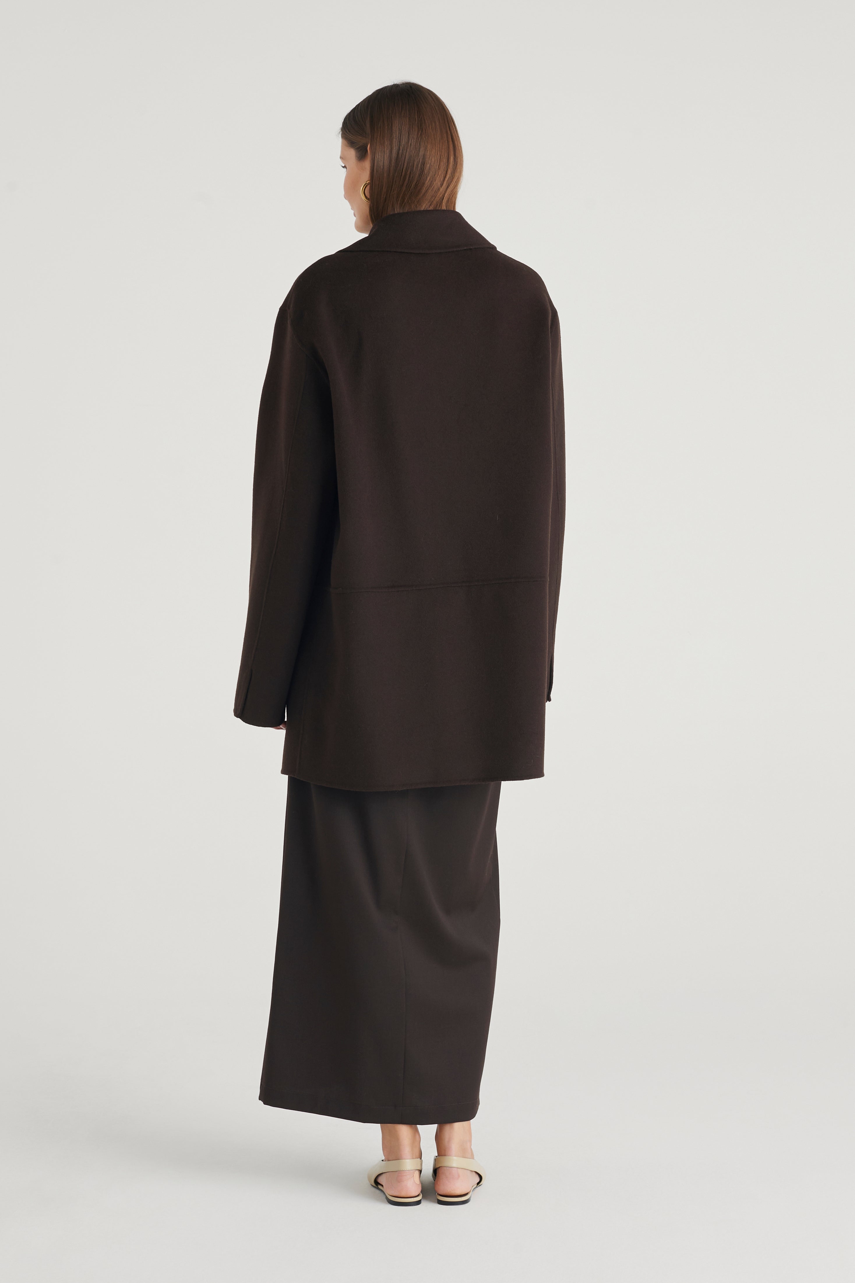 Cappotto corto doppiopetto