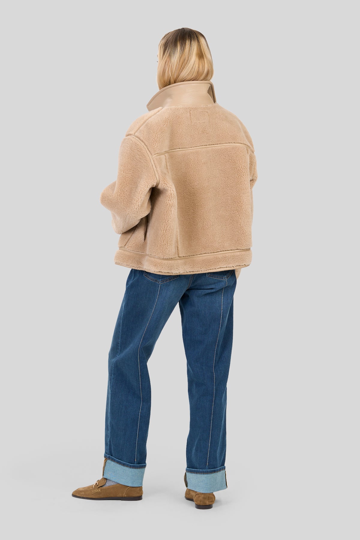 Giaccone in fake shearling