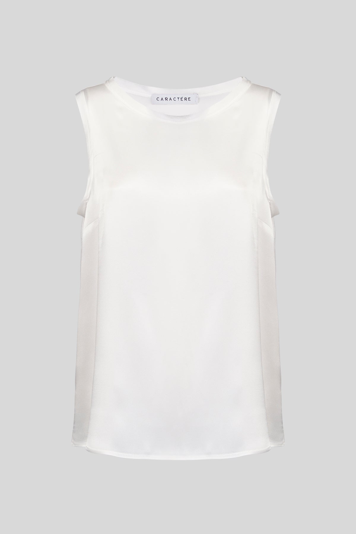 Top in raso misto seta