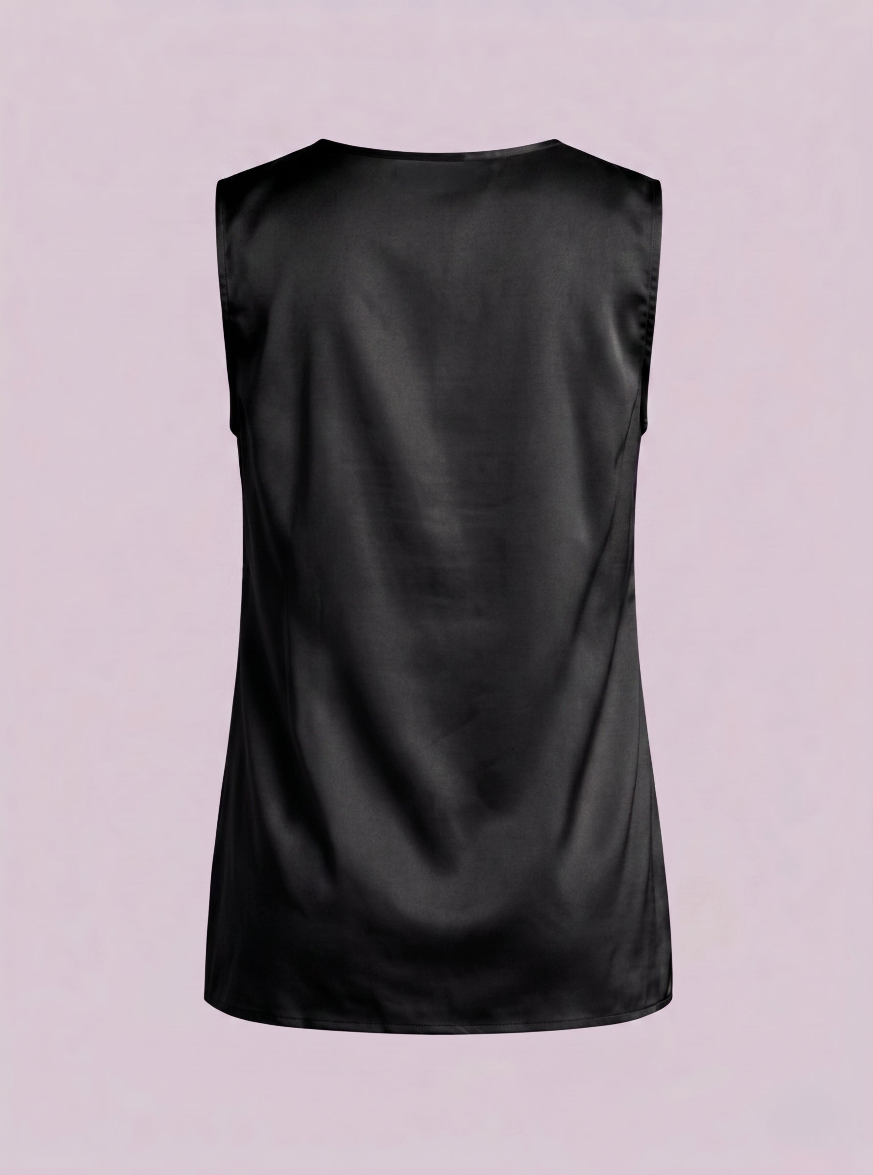 Top senza maniche con scollo rotondo