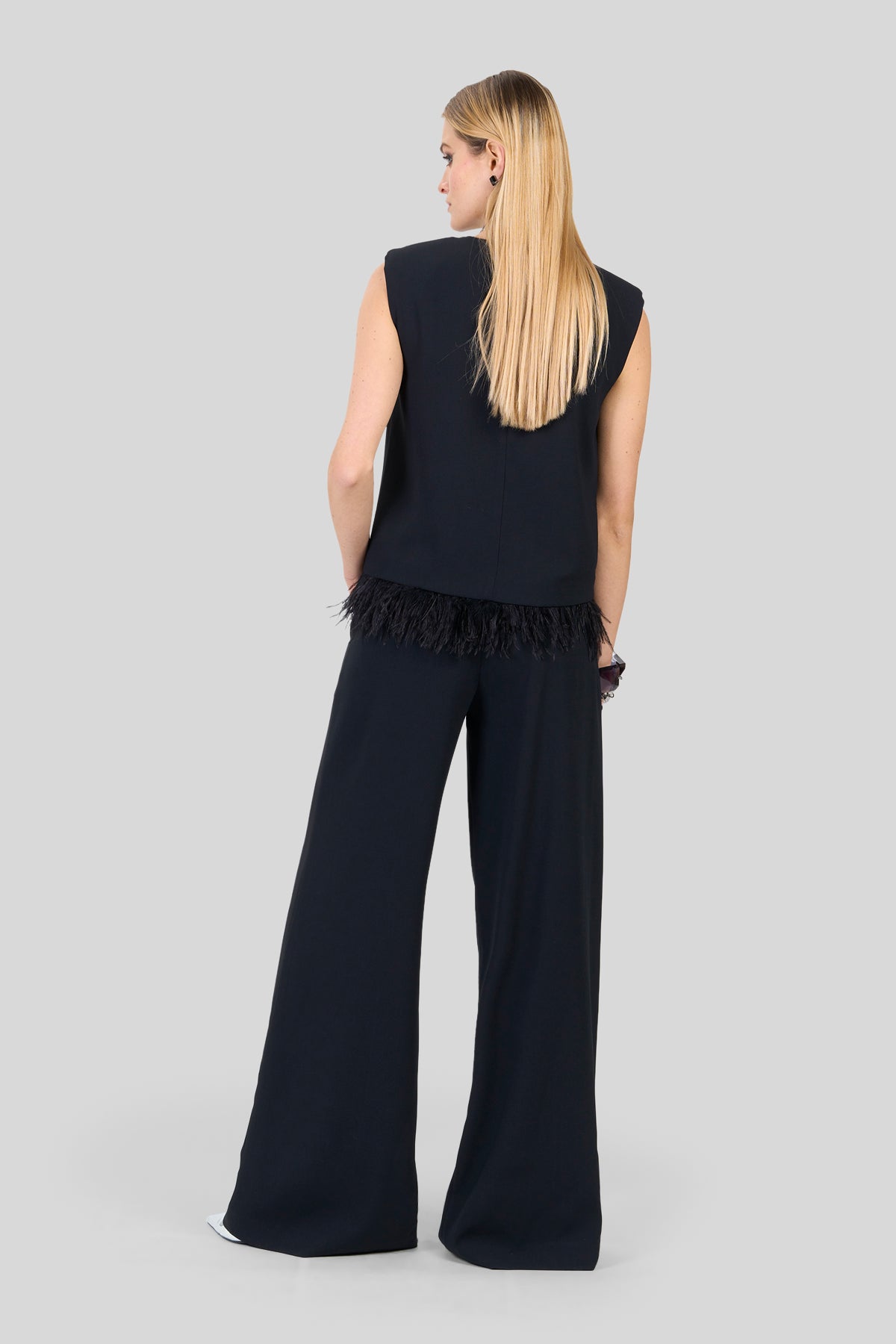 Top con piume