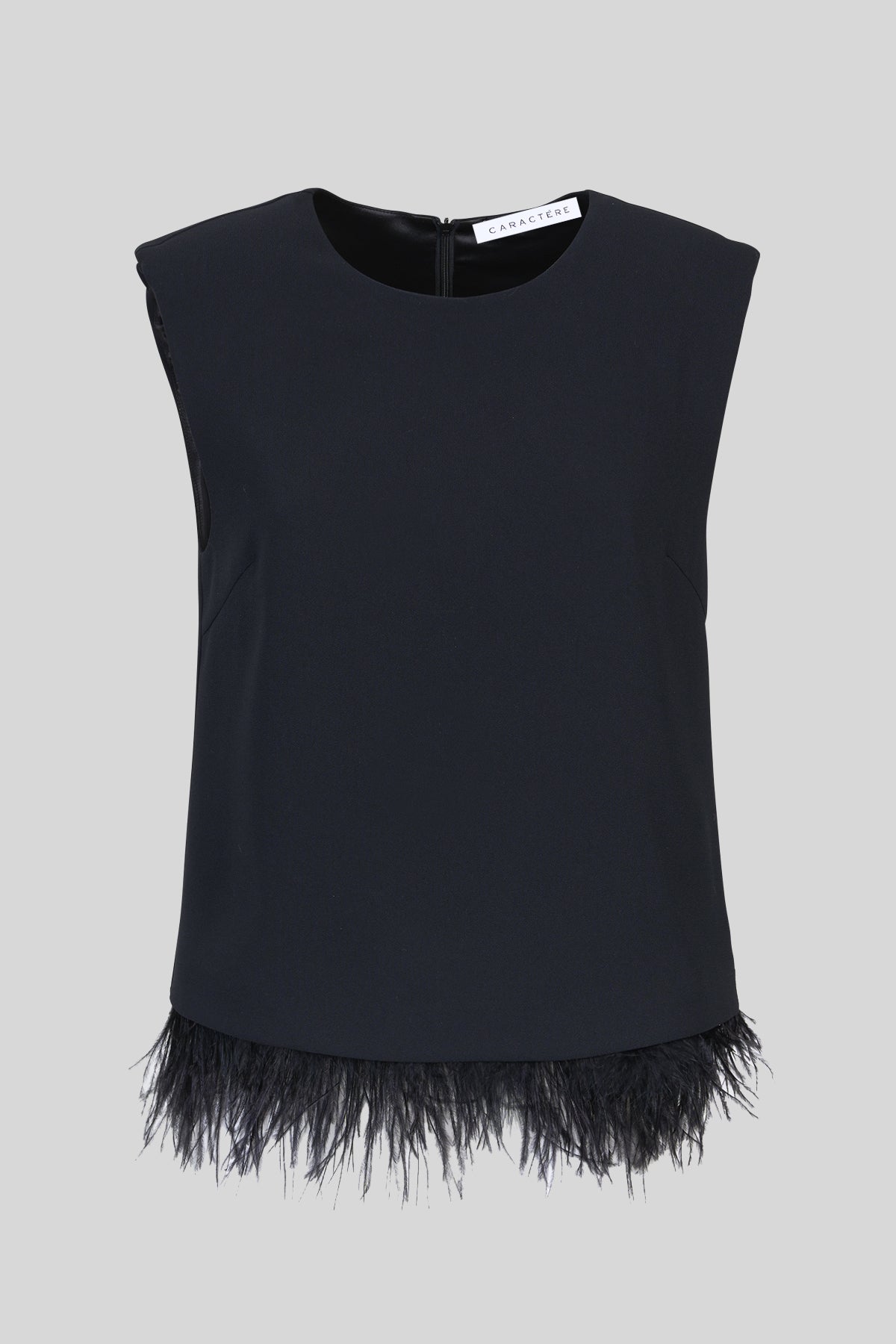 Top con piume