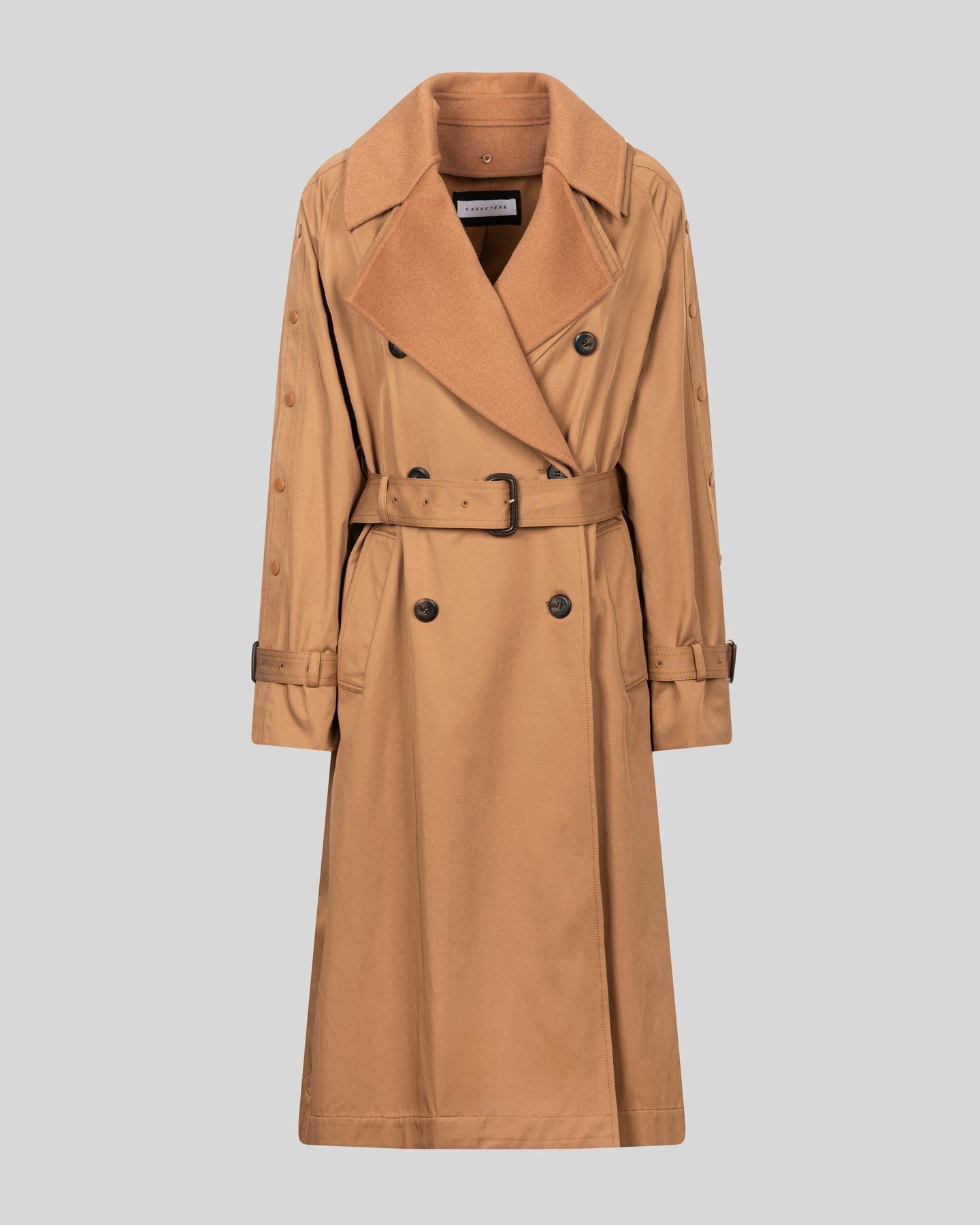 Trench doppio petto con cintura