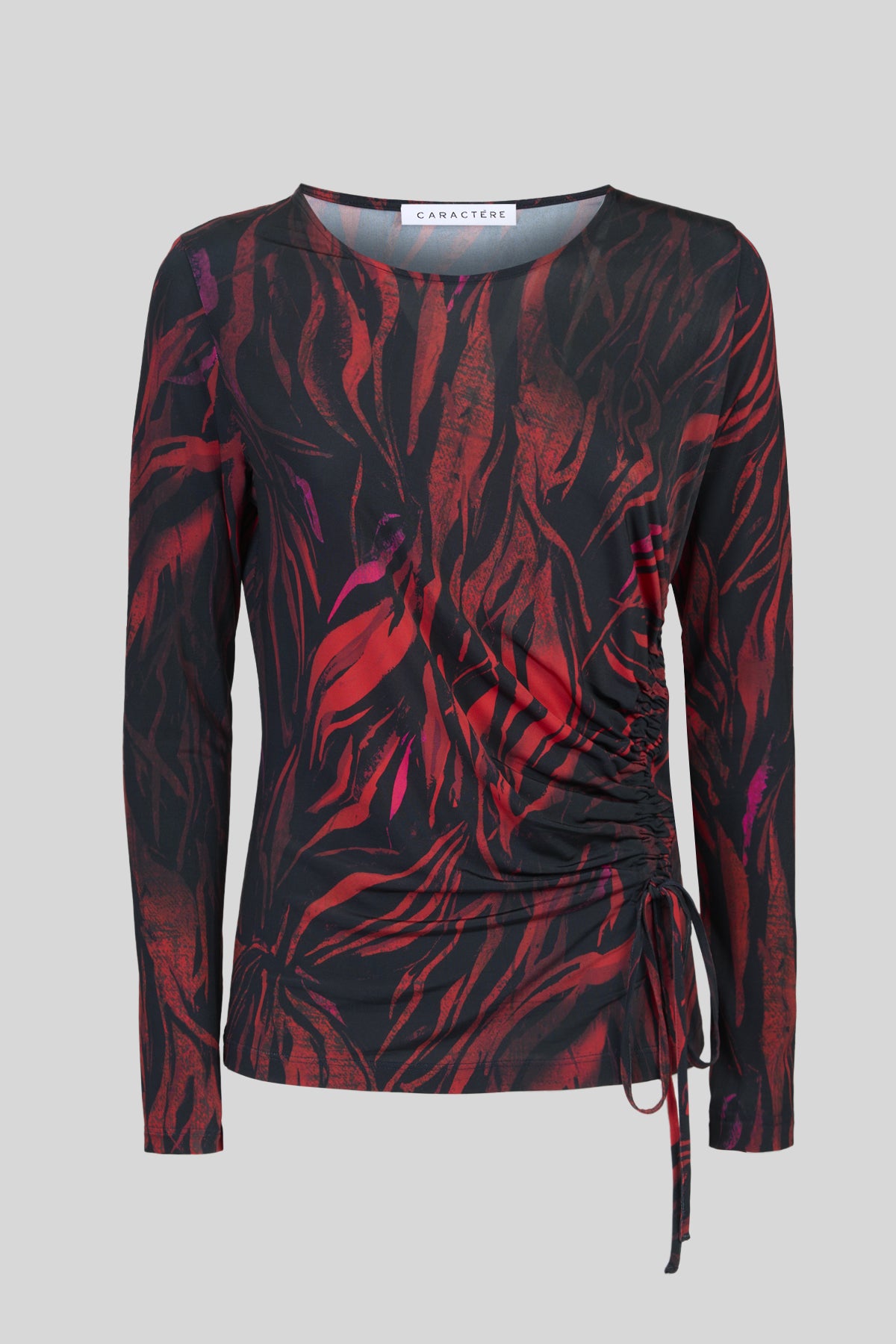 Blusa in jersey fantasia